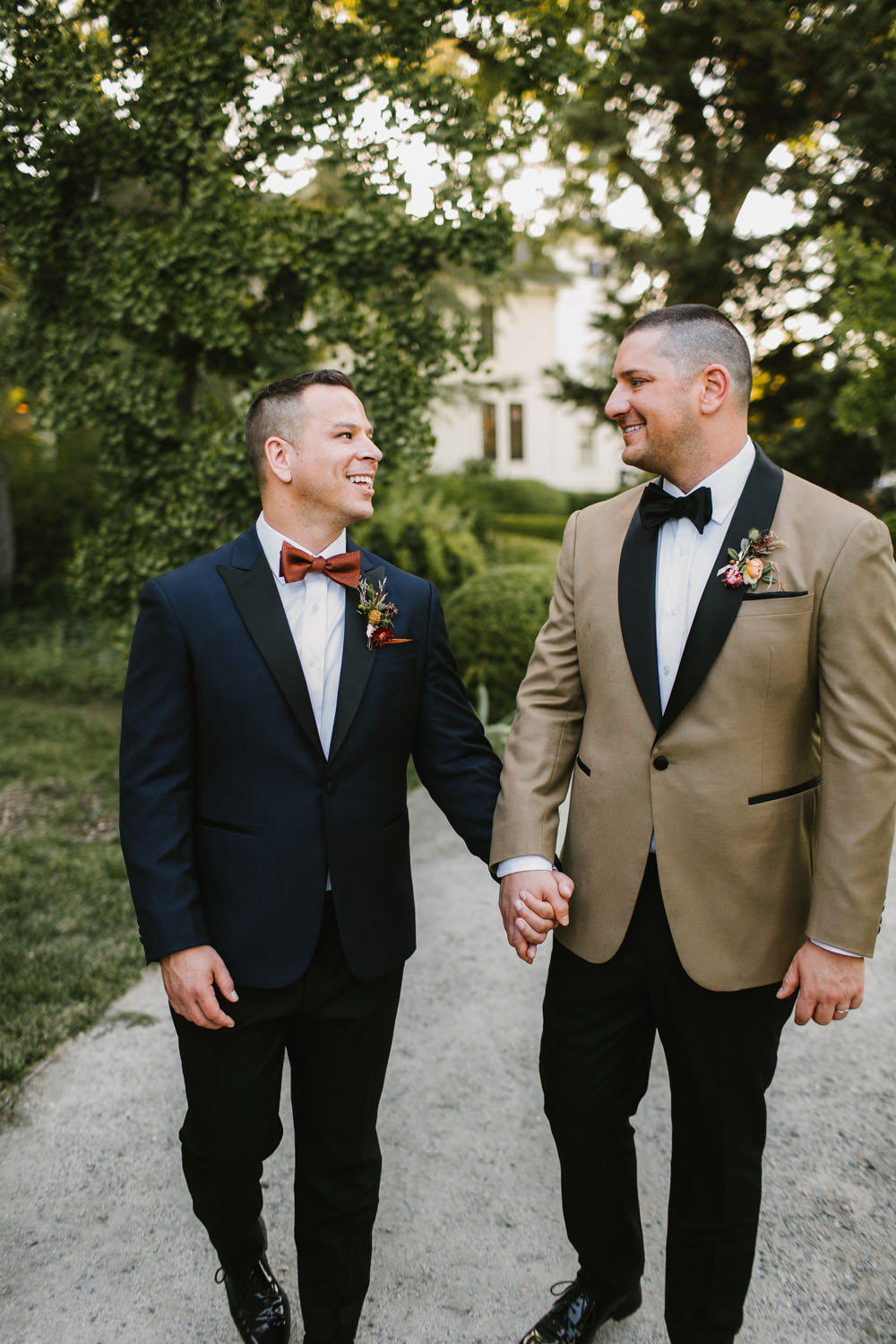 modern rustic california gay wedding