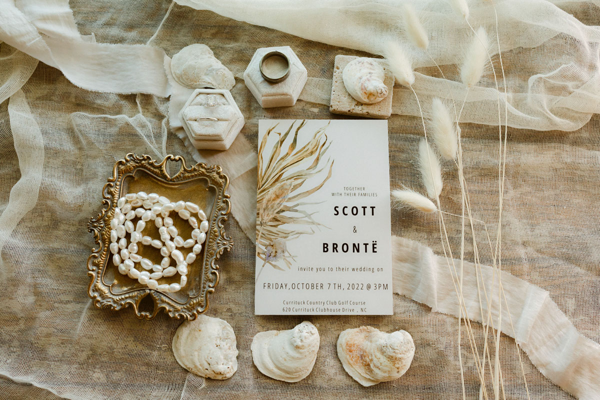 coastal wedding invitations