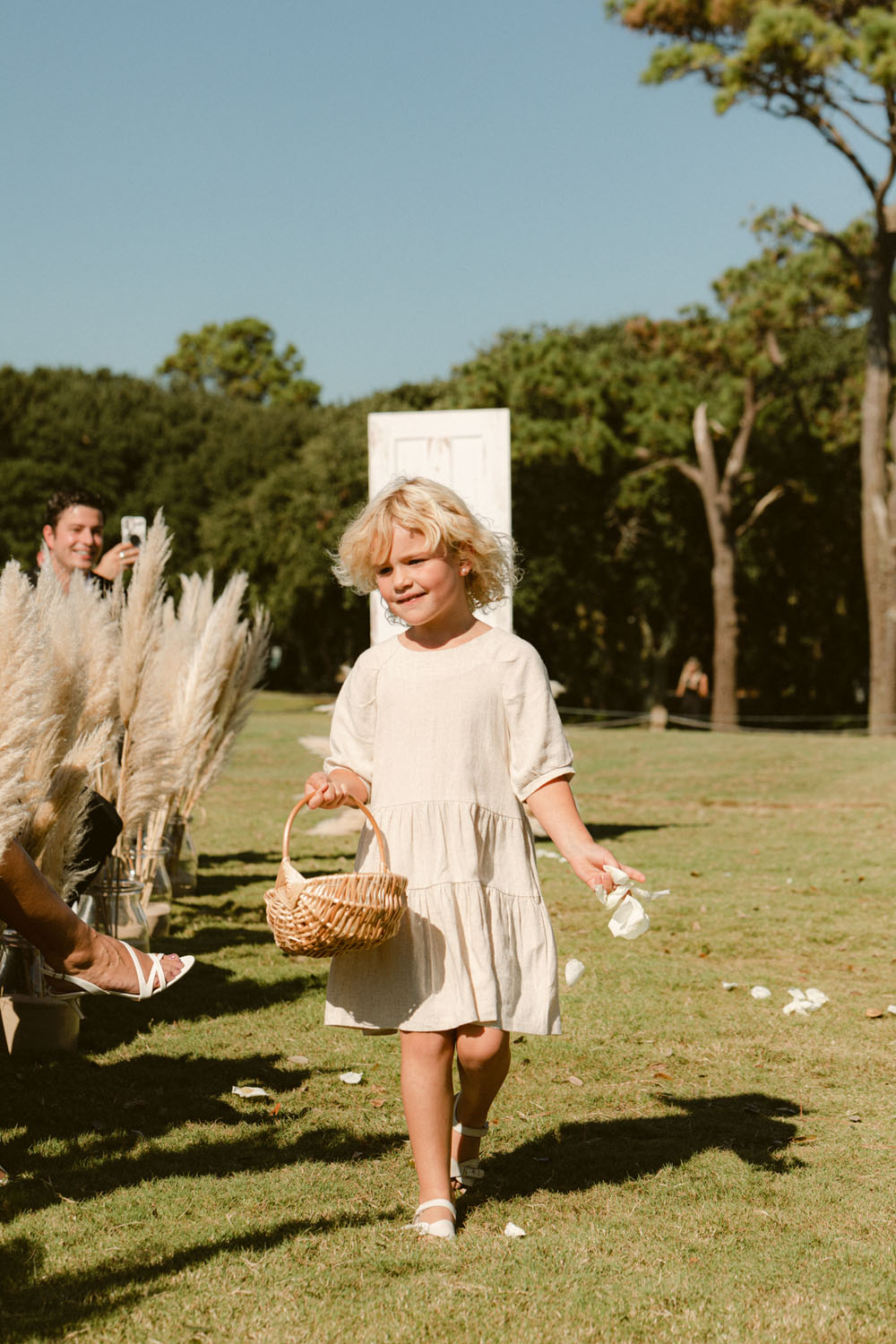 flower girl for North Carolina beach wedding