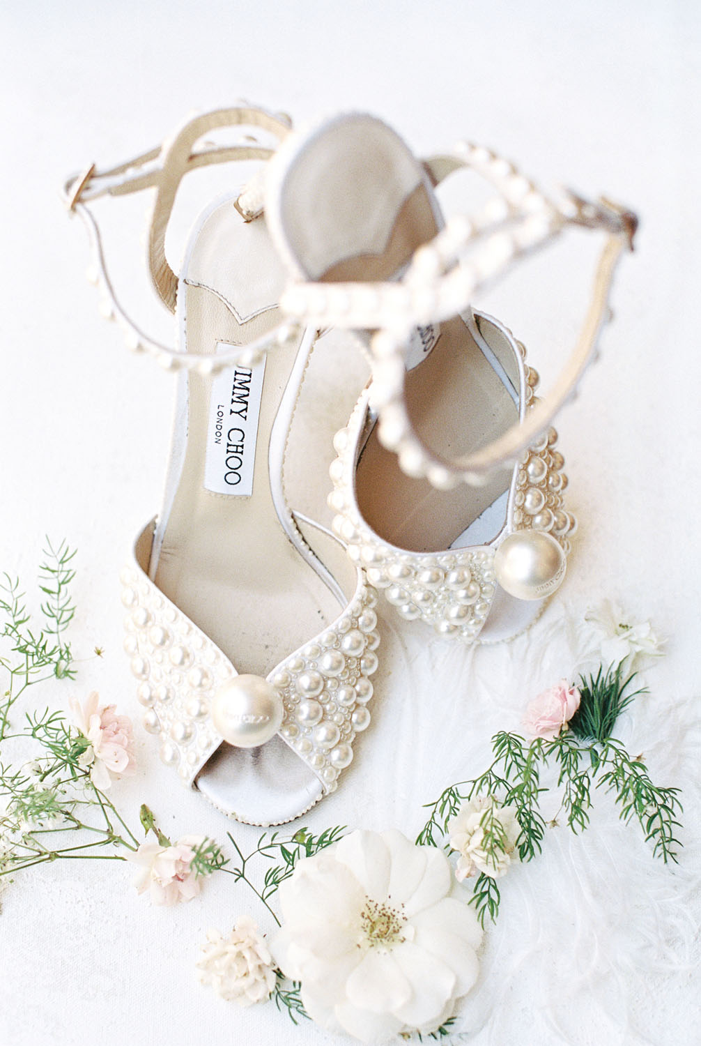 Jimmy Choo pearl bridal heels