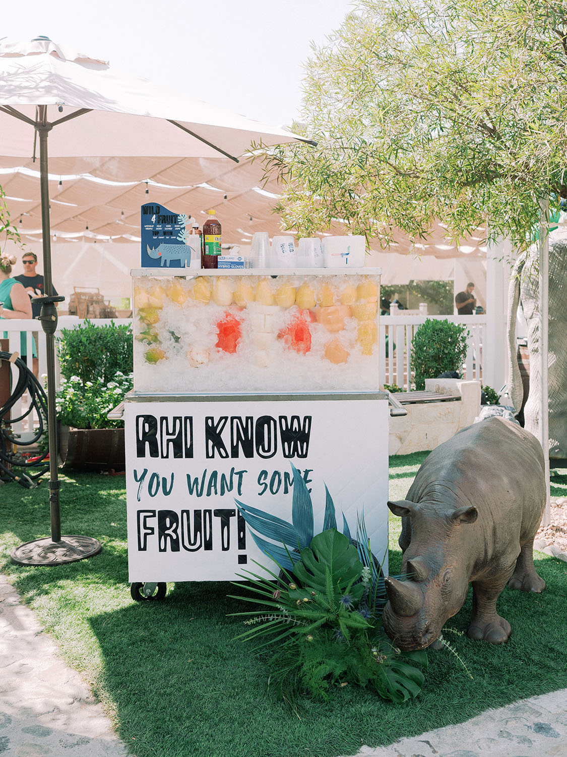 fruit bar for jungle safari themed party