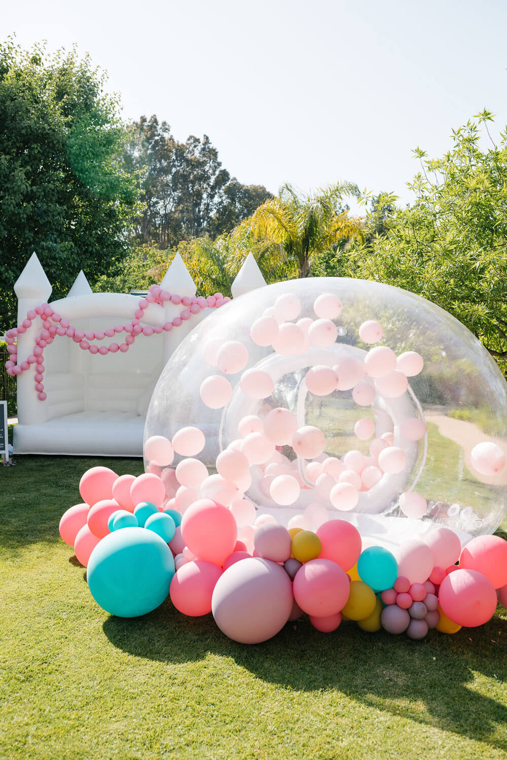 bubble house balloons for kids birthday