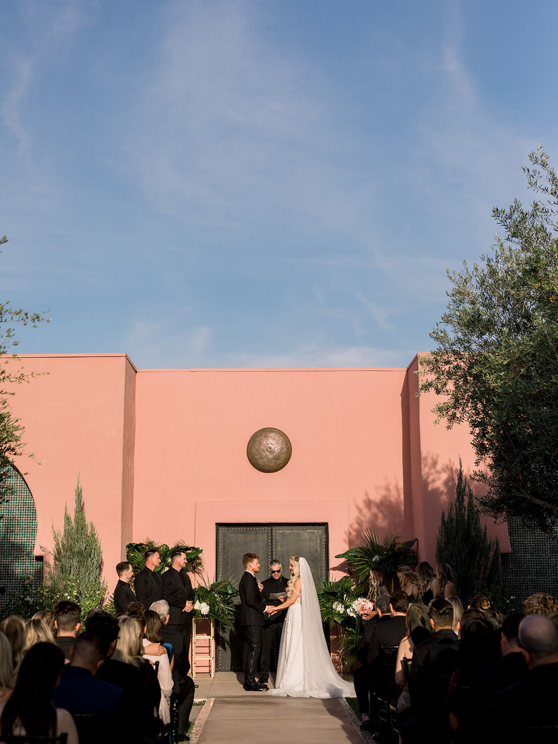 wedding ceremony at The Sands Palm Springs hotel