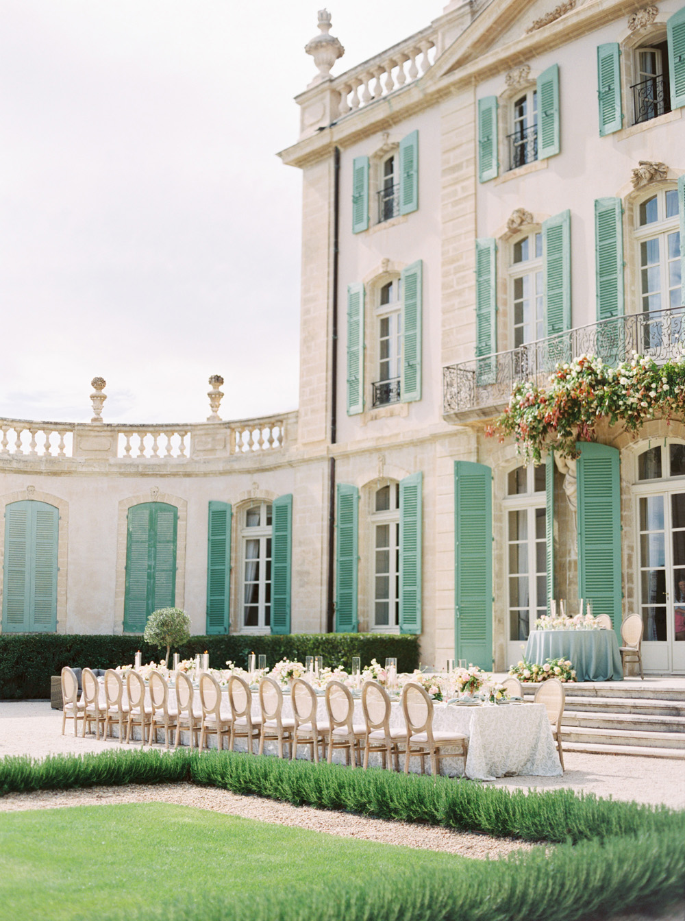 Wedding reception at iconic chateau in Provence, France