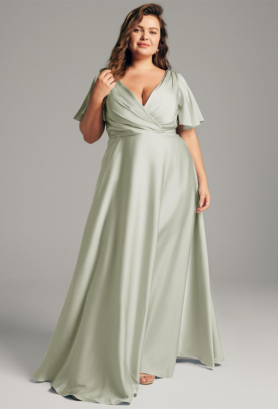 Sage Green bridesmaid dress from AW Bridal