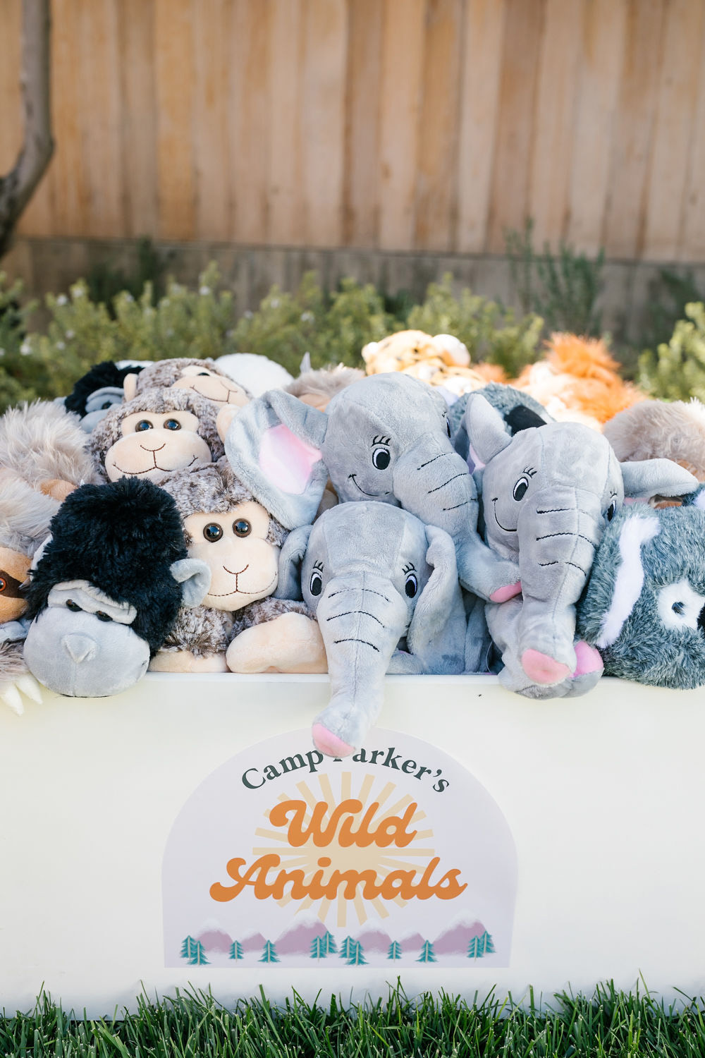 stuffed animal favors at kids birthday party