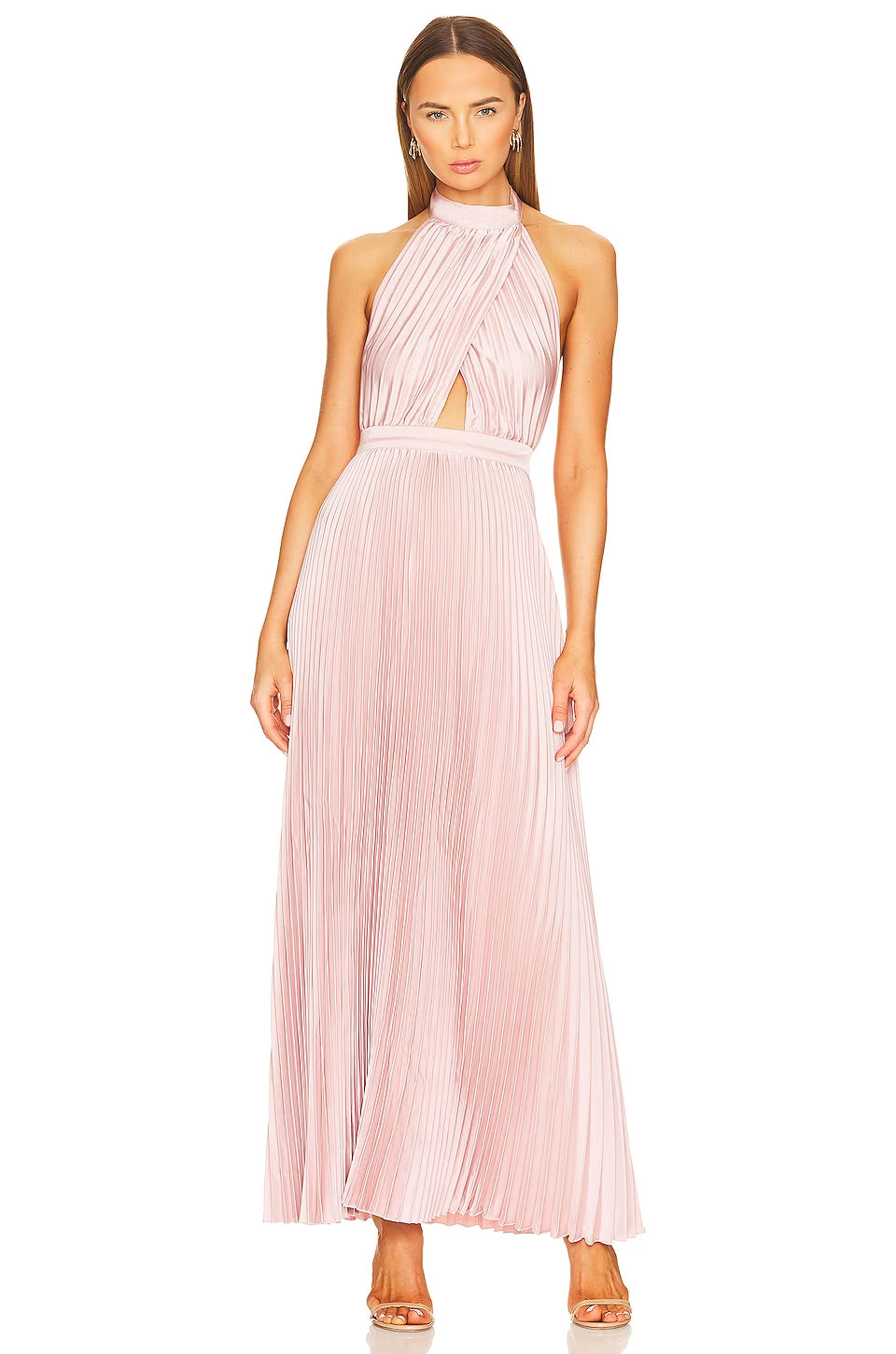 blush revolve bridesmaid dress