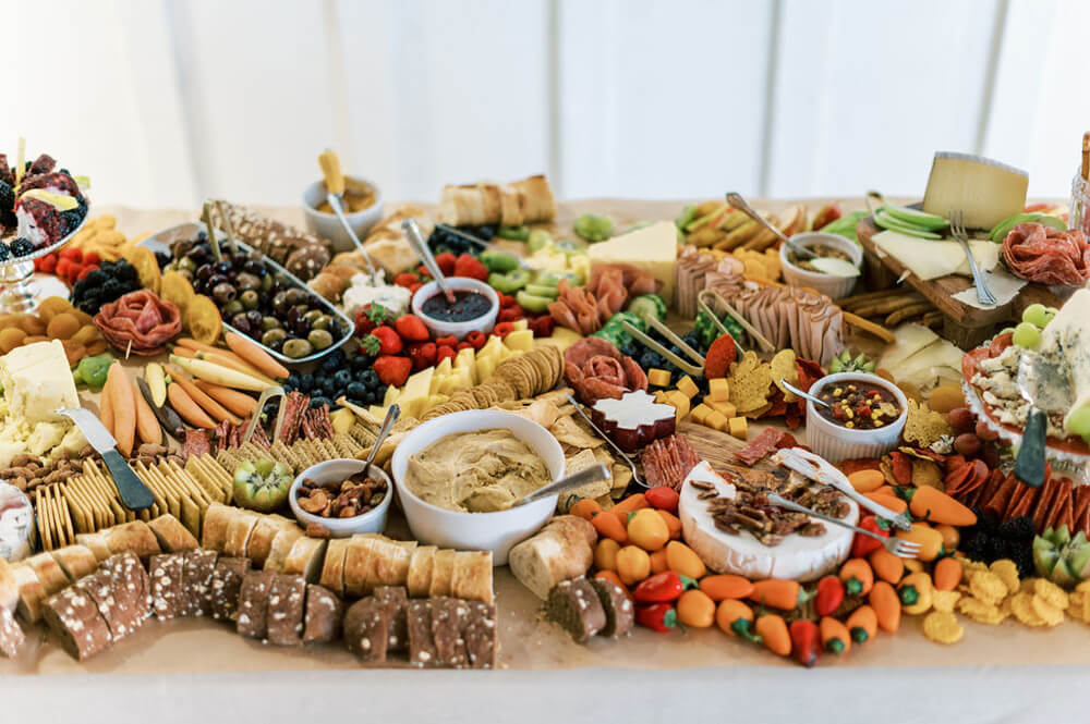 grazing board for baby shower