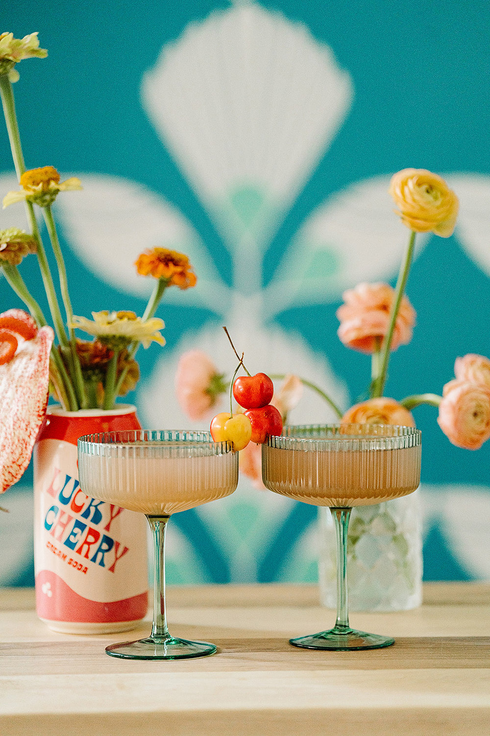 colorful bright cocktails for wedding