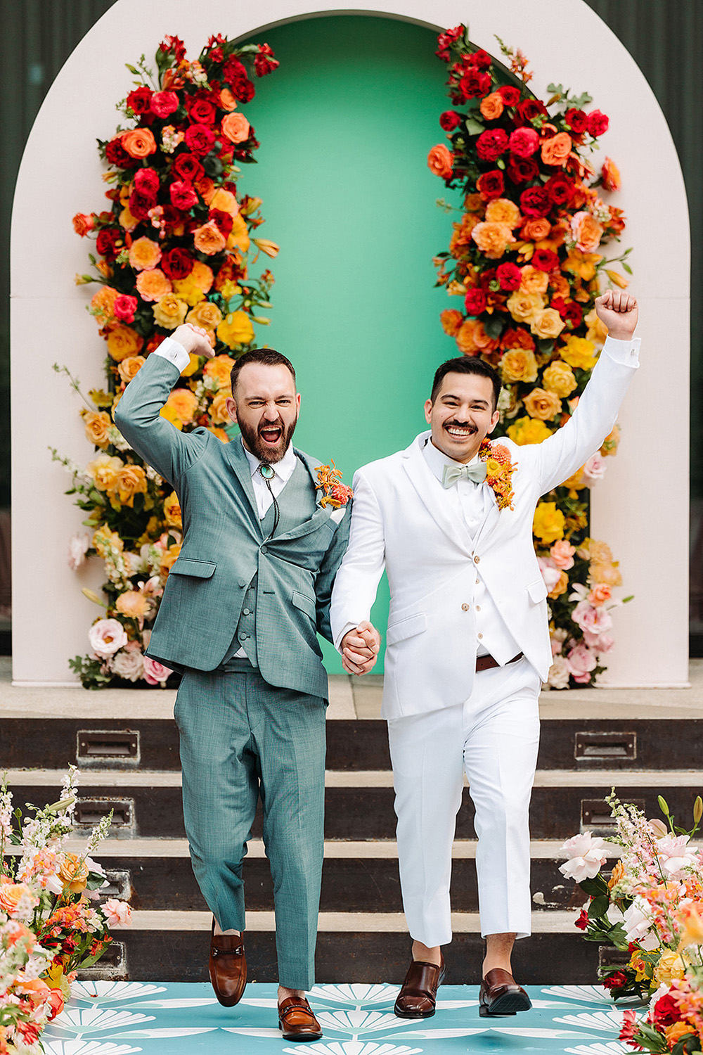 colorful austin gay wedding at the south congress hotel