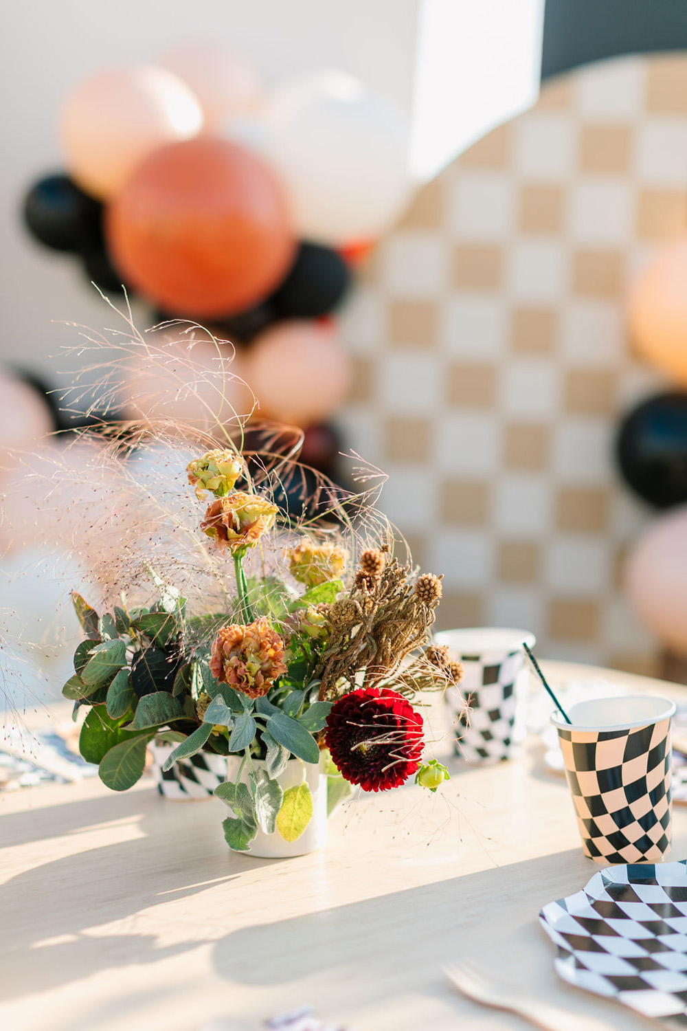 dried flowers for beach party