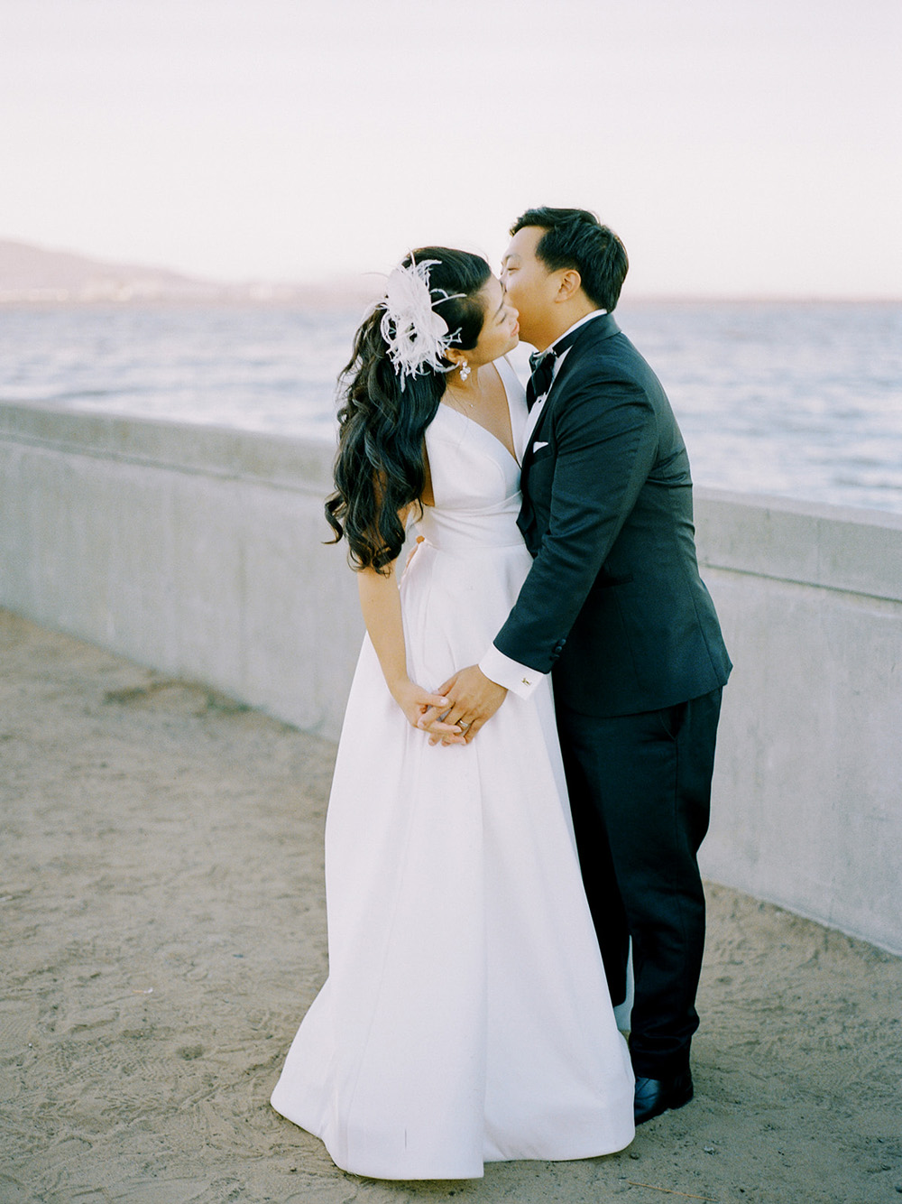 san francisco wedding portrait on the beach