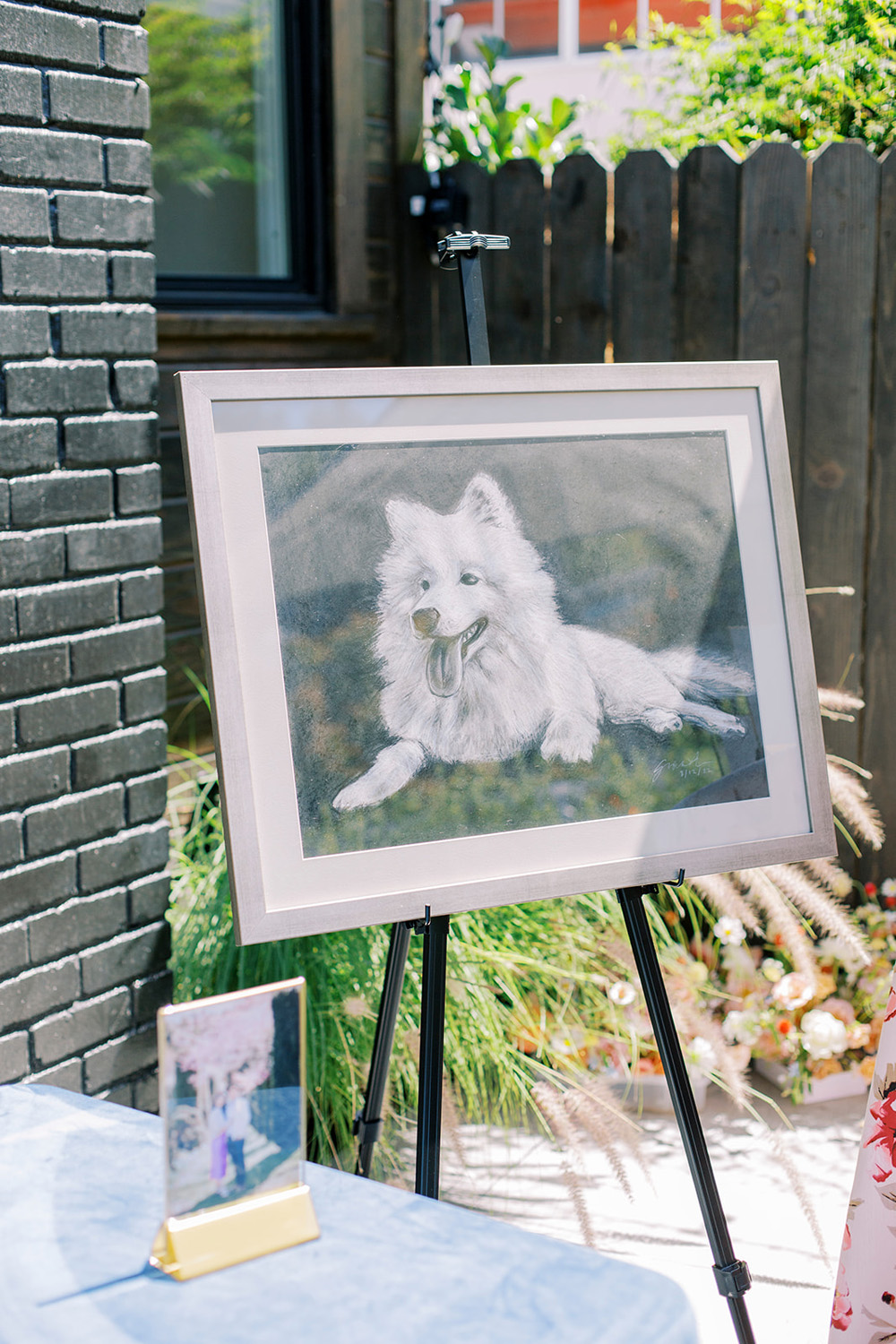 puppy portrait for wedding
