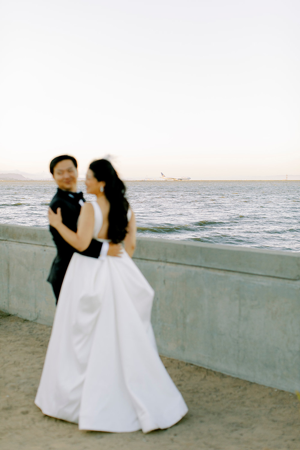 san francisco wedding portrait on the beach