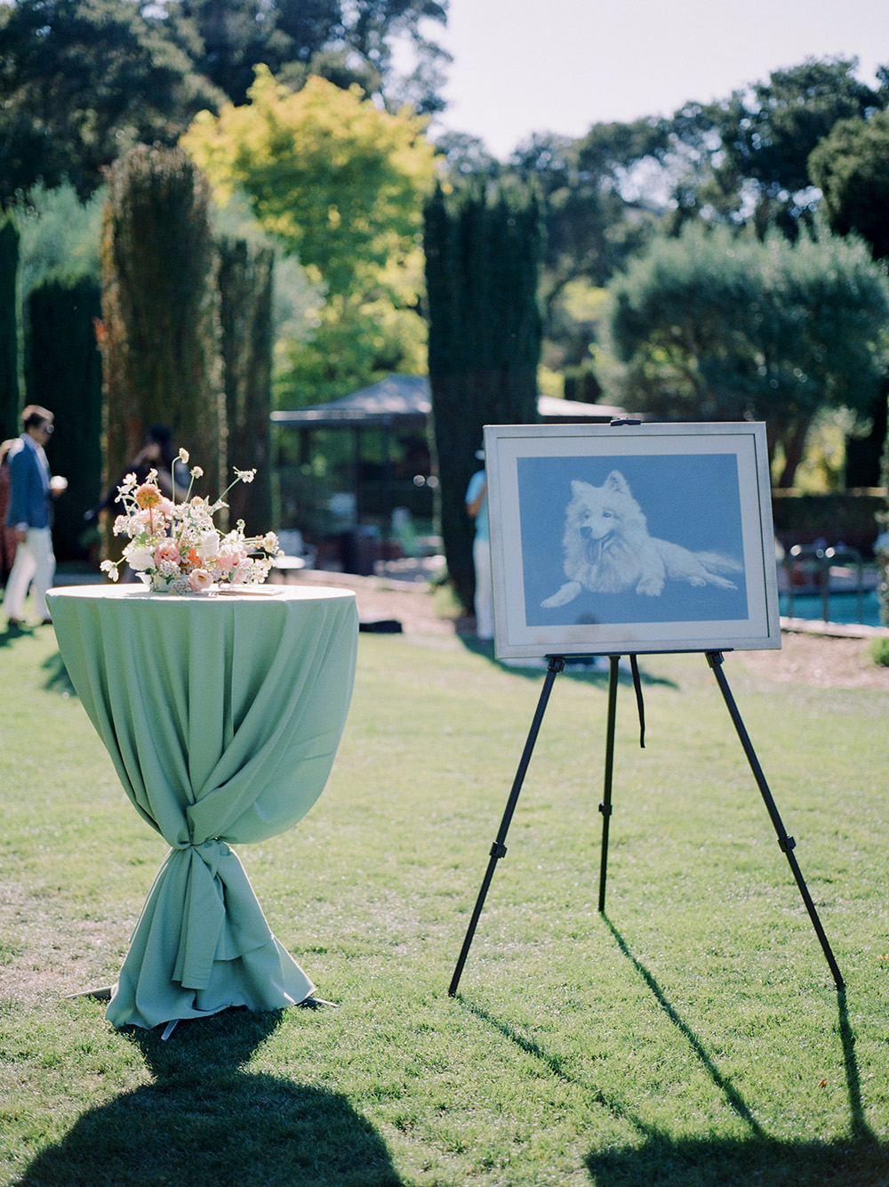 wedding party at historic Filoli Gardens