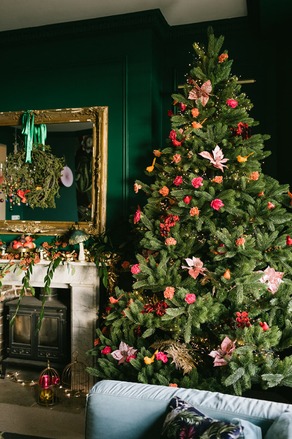 floral Christmas tree