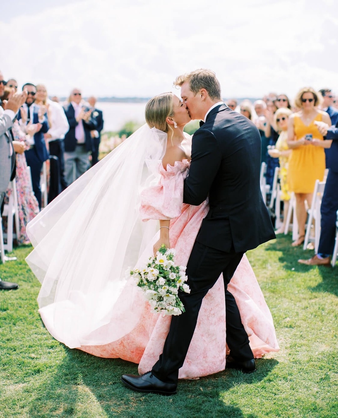 pink wedding dress - most popular instagram posts of 2023