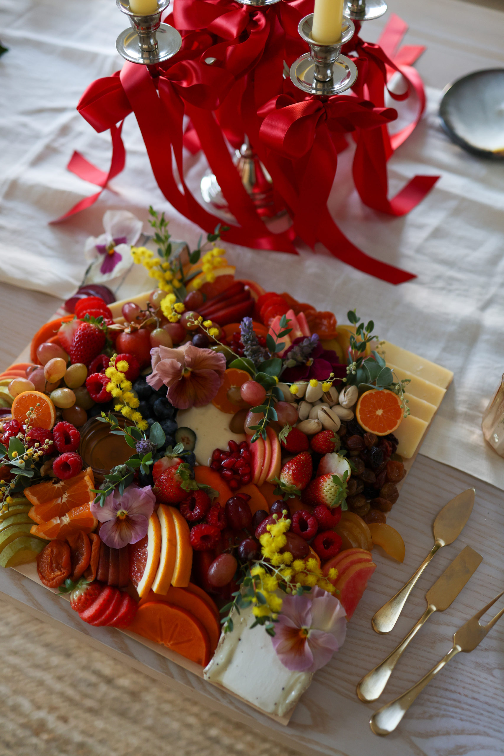 cheese plate for progressive dinner party