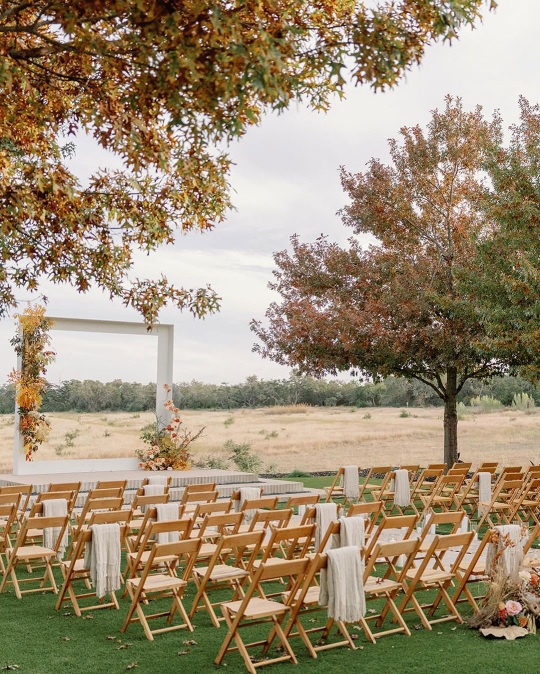 fall ceremony at Prospect House wedding