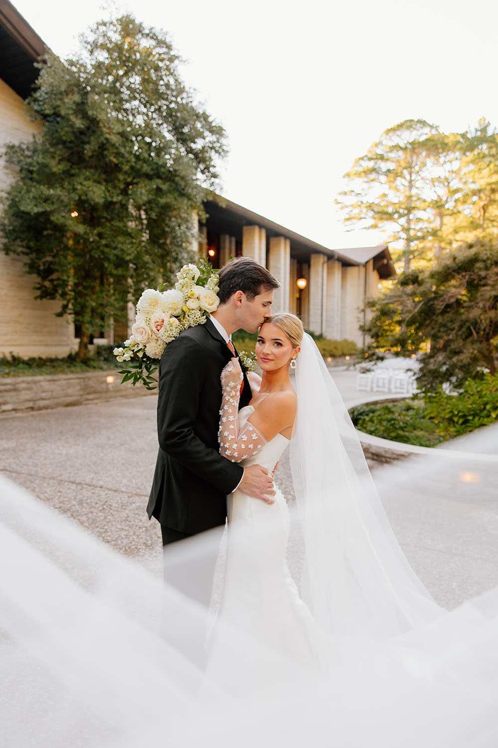 fall wedding ceremony at Greystone Estate Arkansas wedding