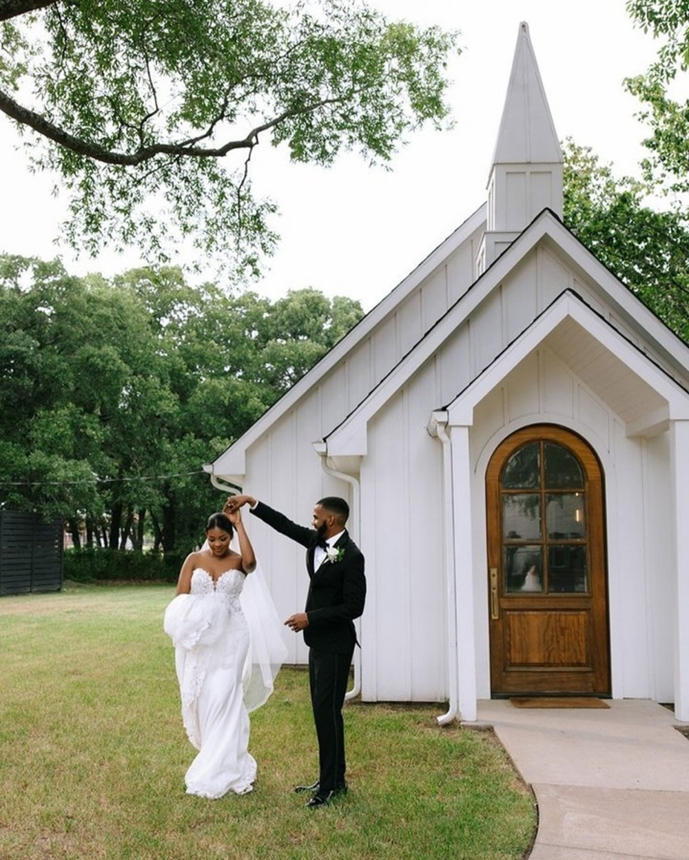 Wedding portrait at Emerson Venue Texas wedding chapel