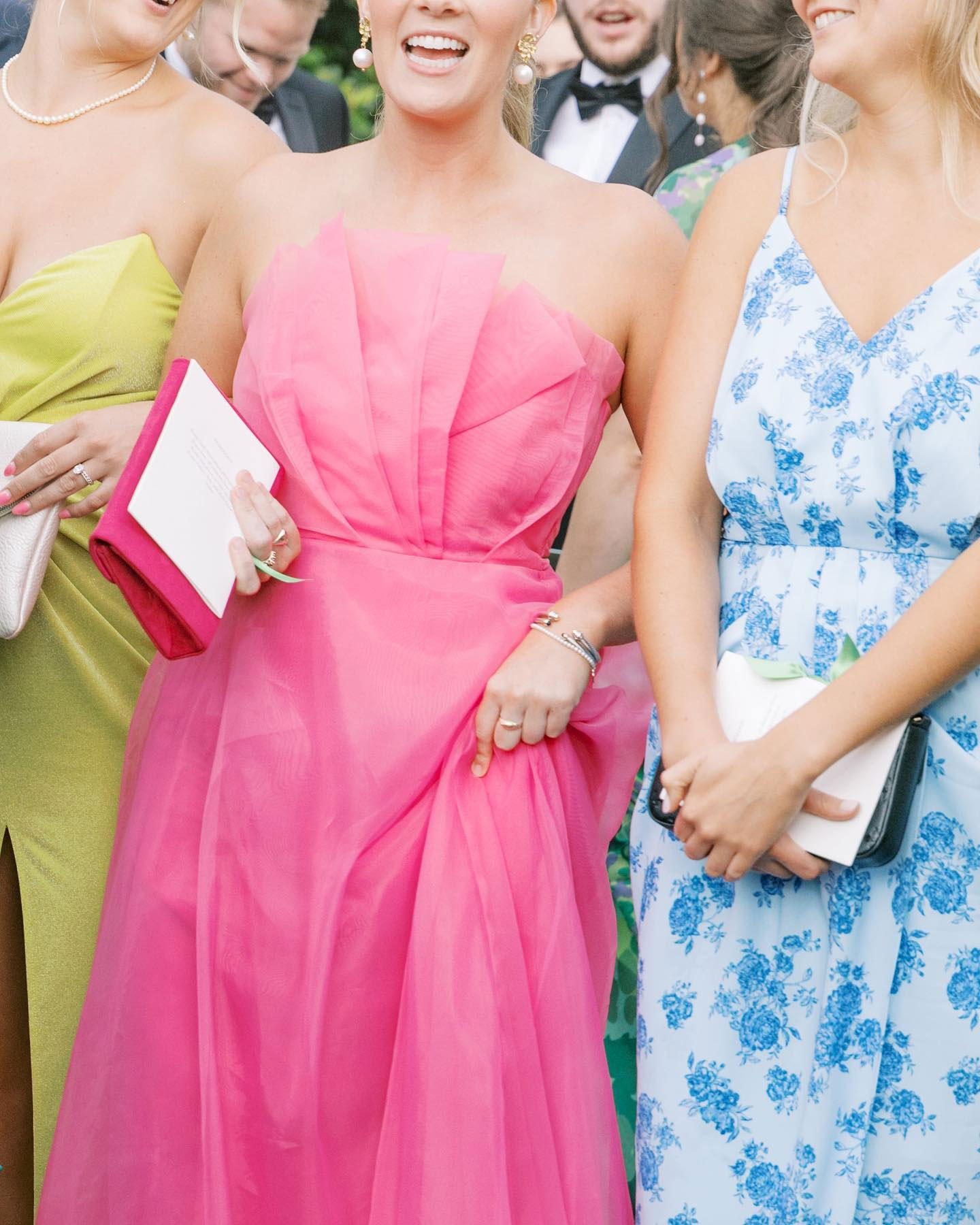 pink wedding guest dress