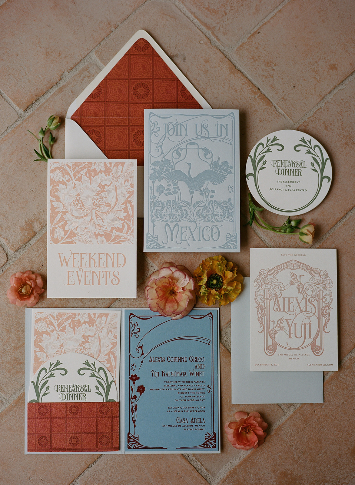San Miguel de Allende wedding invites