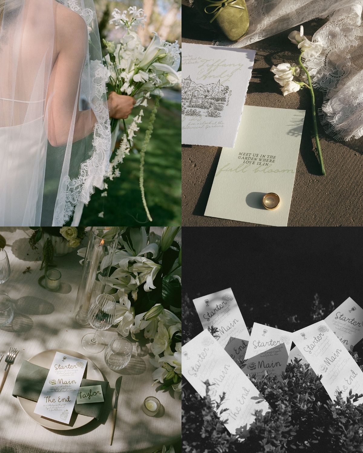 Tuscan wedding decor details