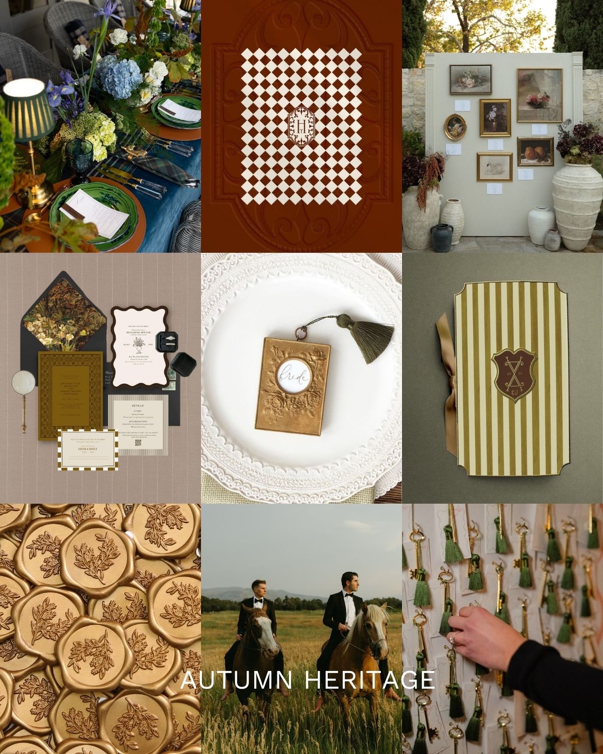 Fall Heritage wedding theme
