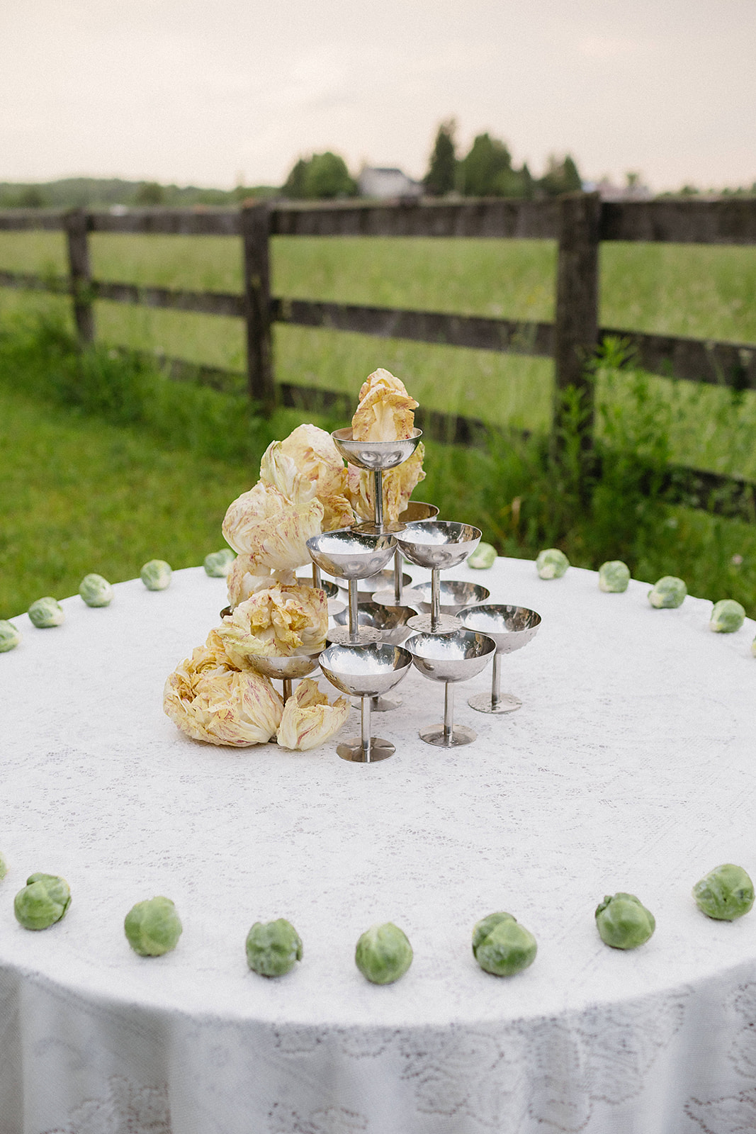 Countryside wedding reception