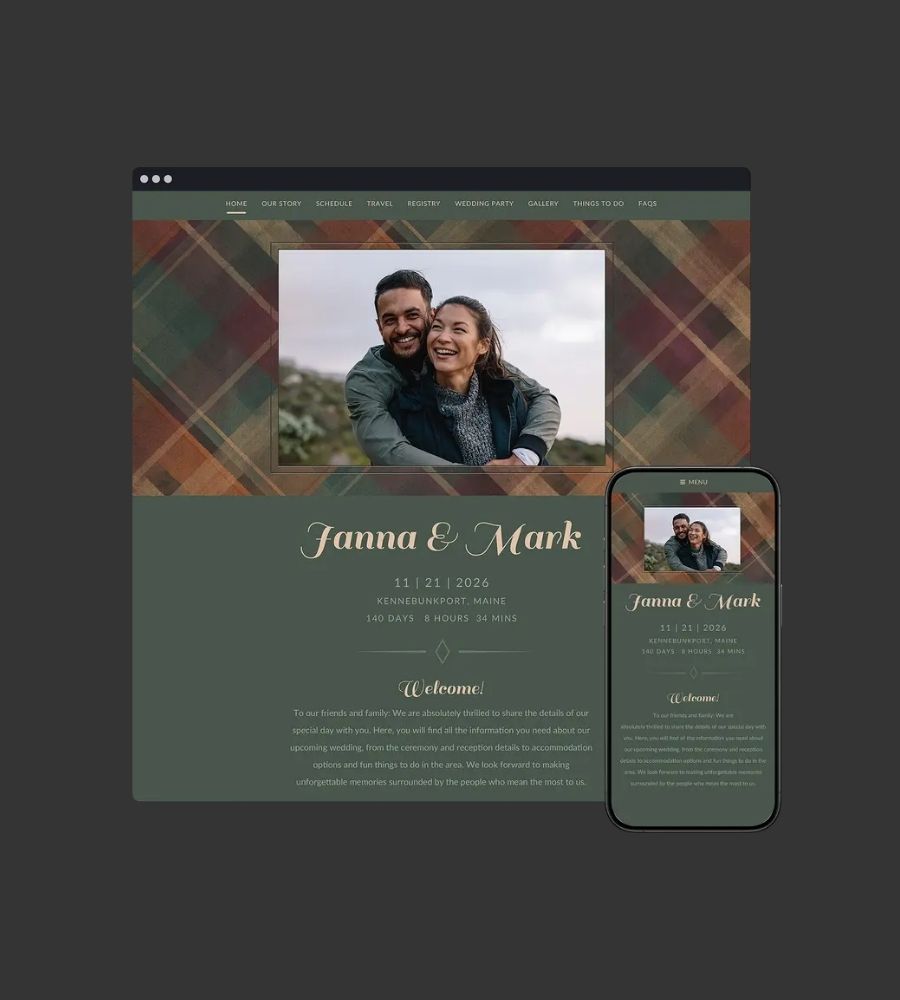 Autumn Preppy wedding theme