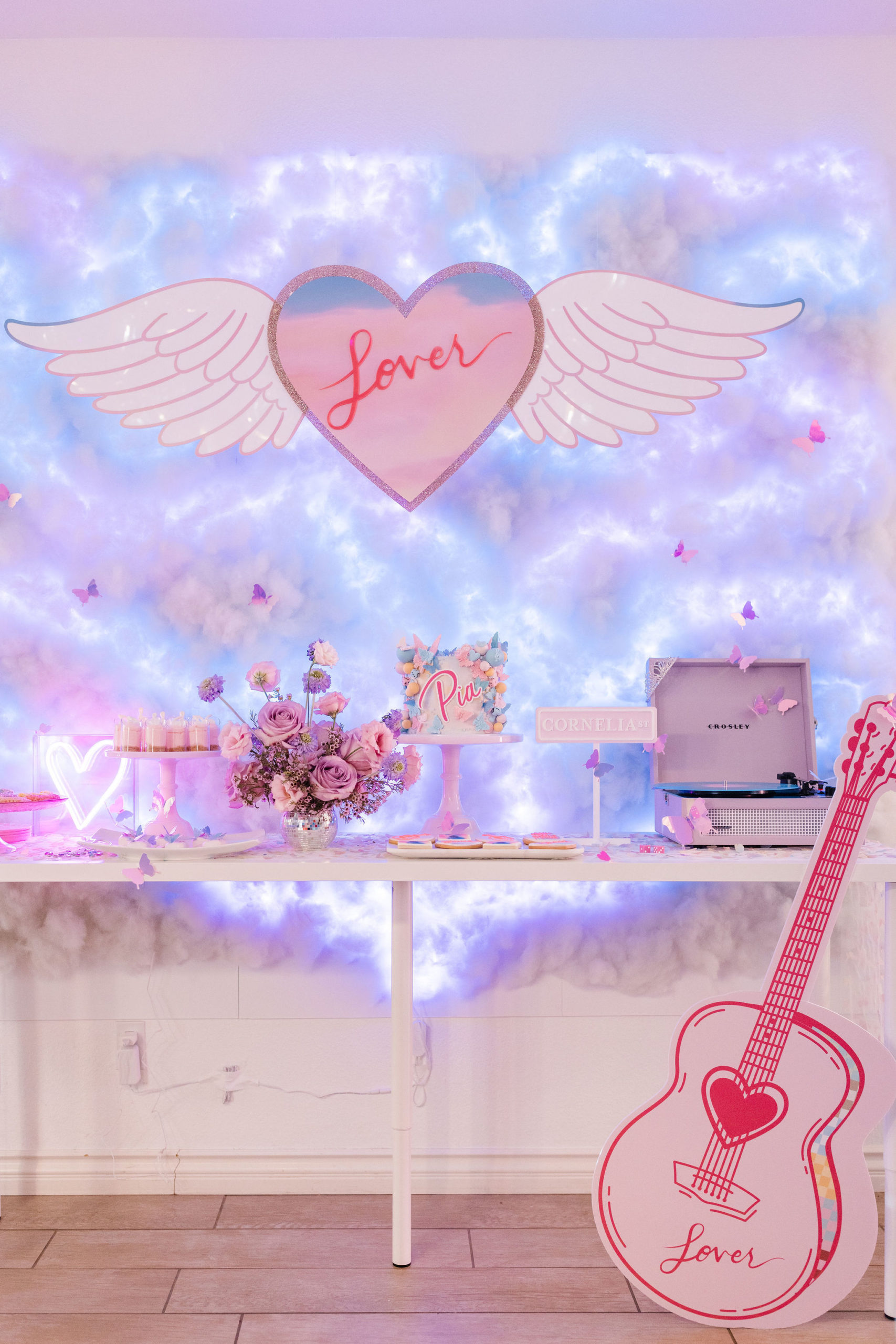 Taylor Swift Lover Themed Birthday Party Backdrop
