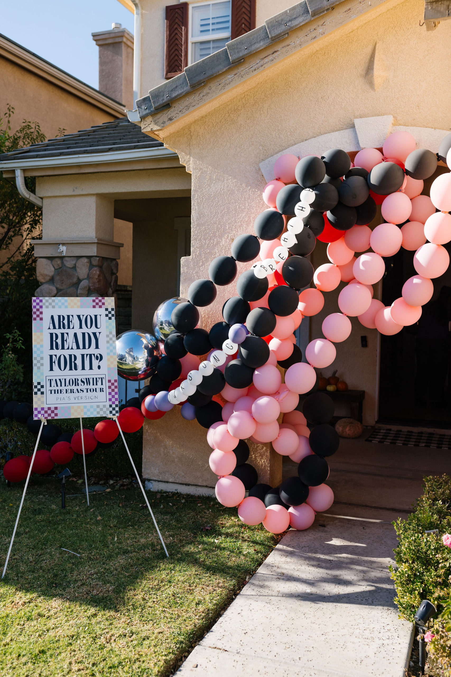 Taylor Swift Eras Themed Birthday Party balloons