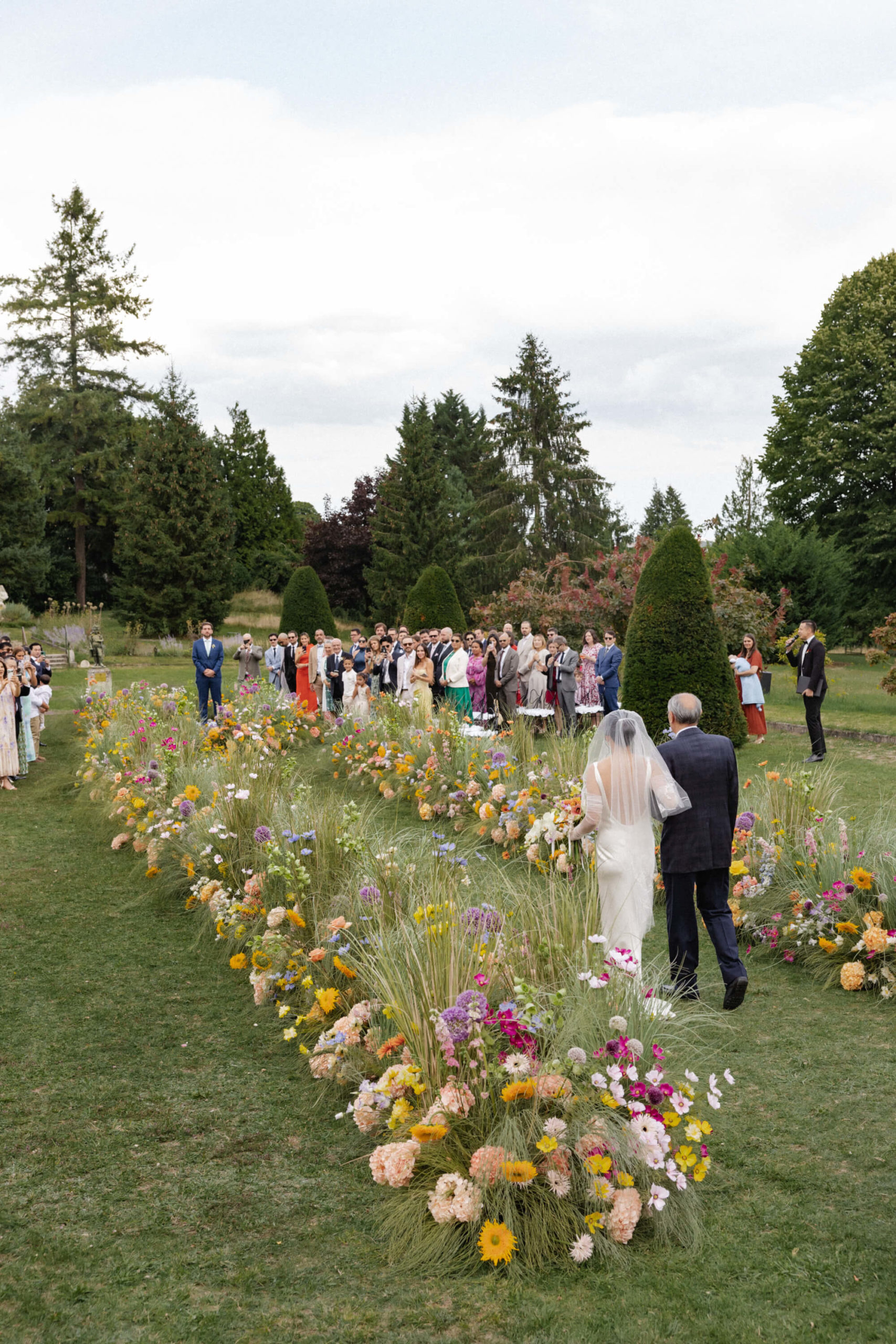 flower ceremony aisle