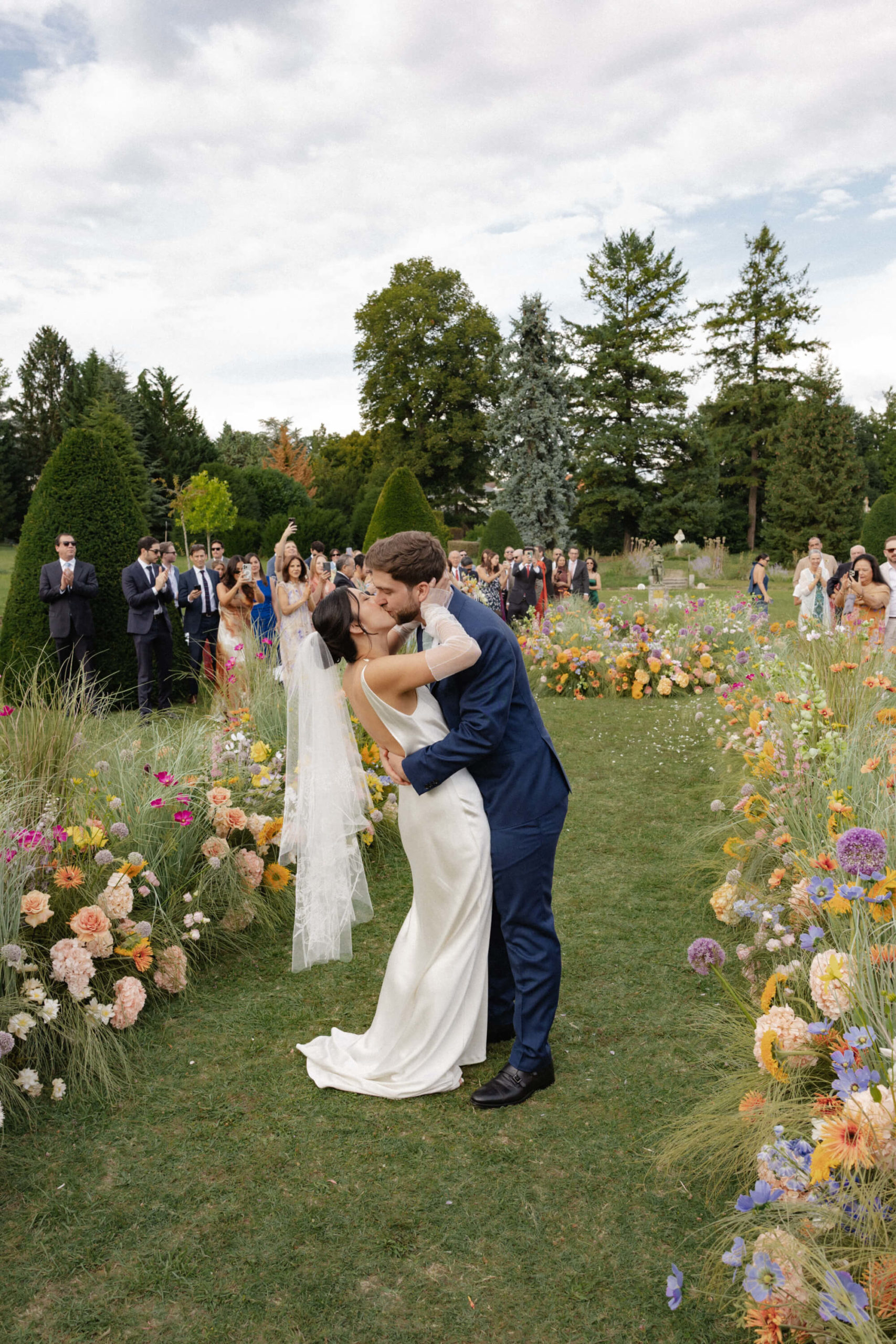 bride and groom France wedding