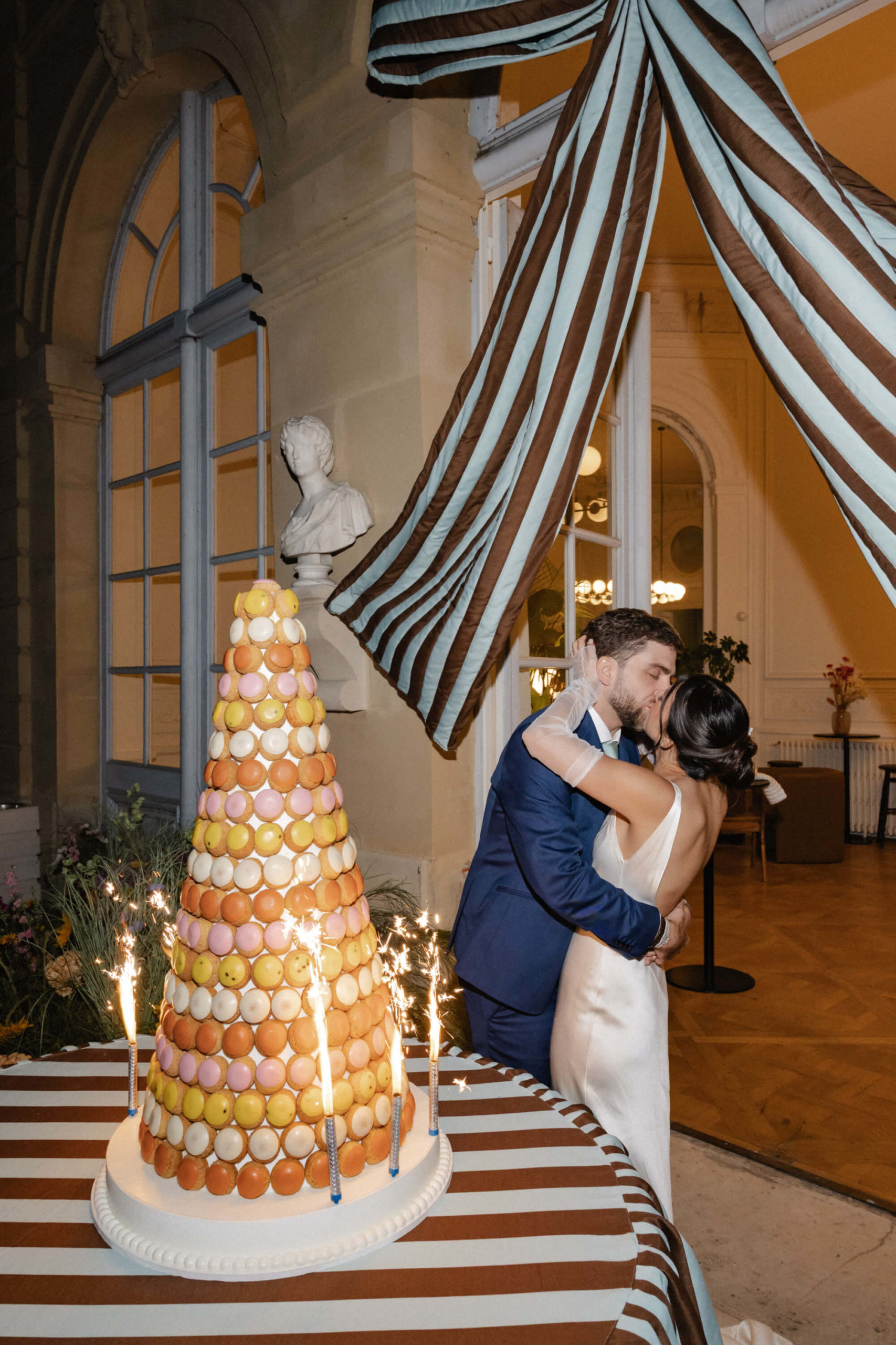 French macaron wedding cake