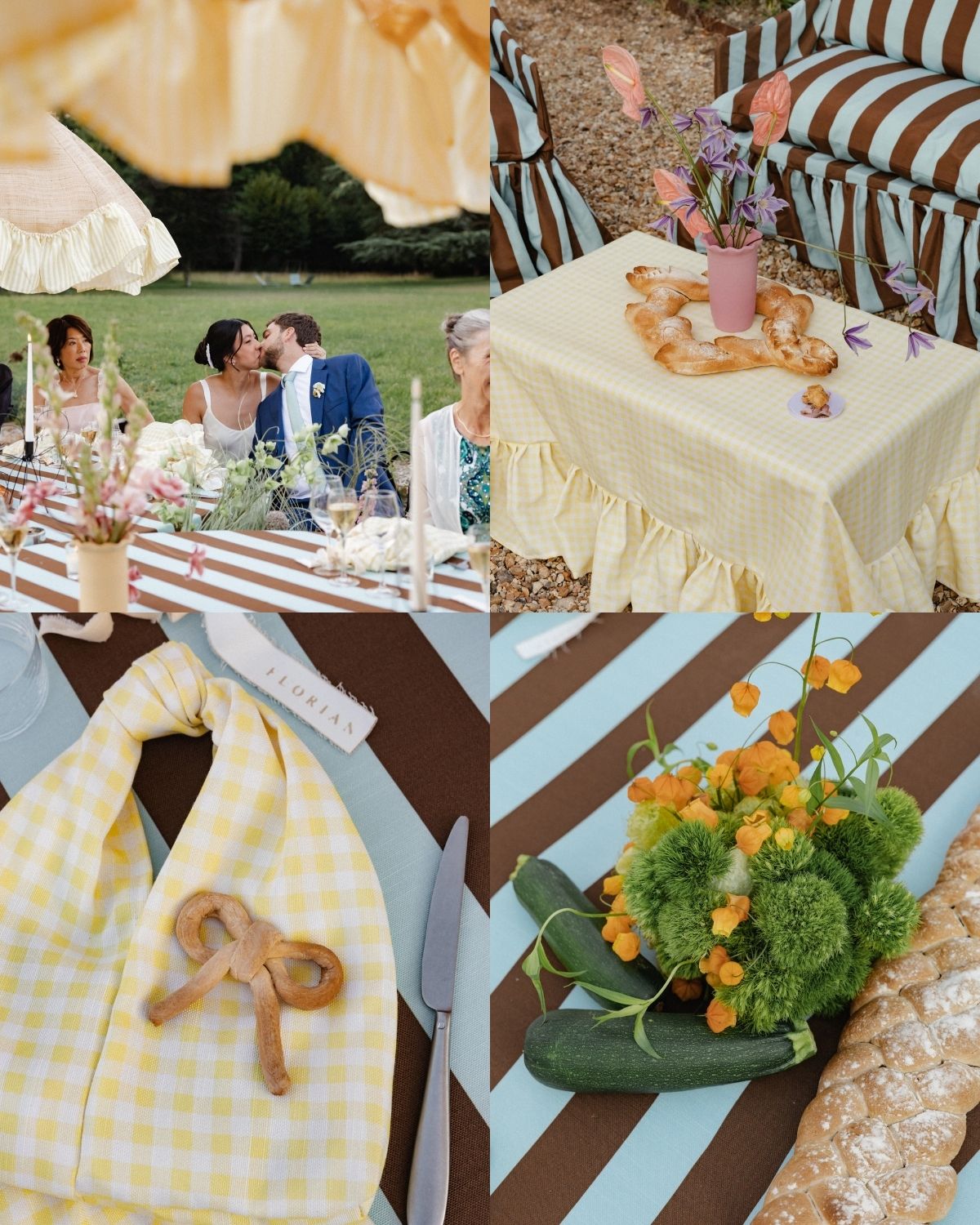 french chateau wedding decor details