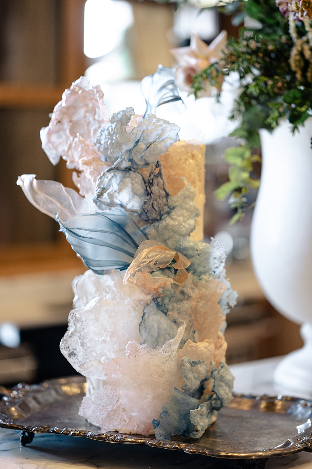 mountain wedding cake