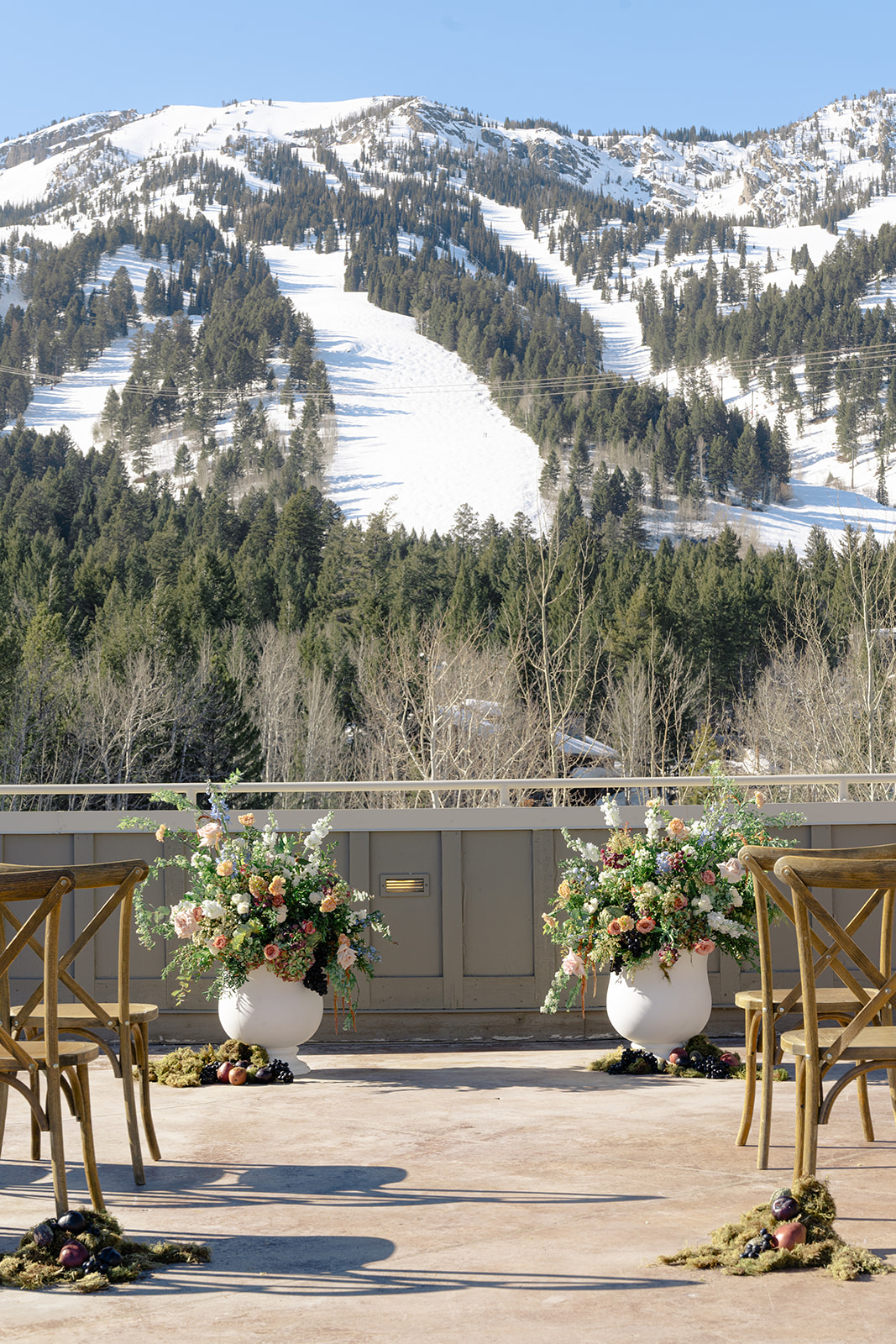 Teton Village Rooftop Wedding Editorial