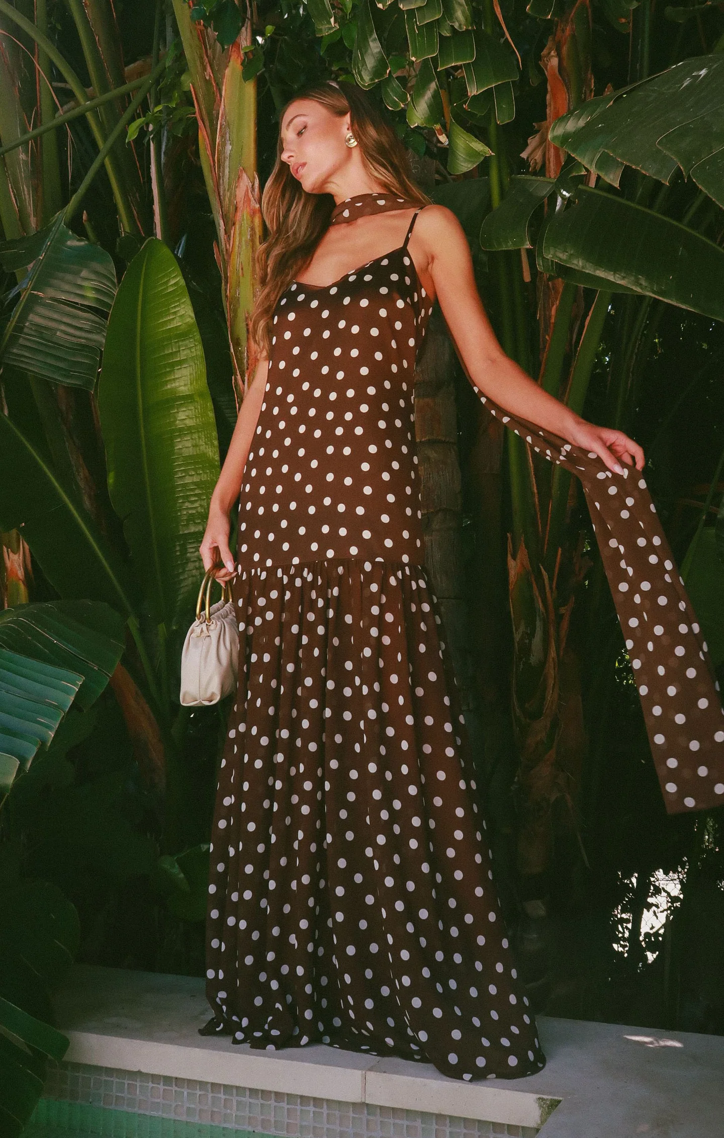 polka dot wedding guest dress