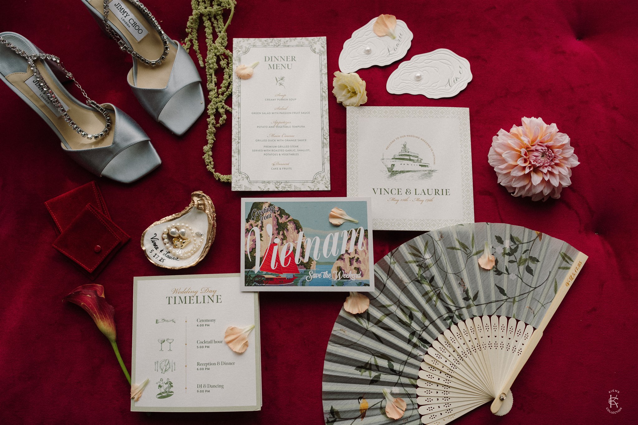 Halong Bay wedding invitations