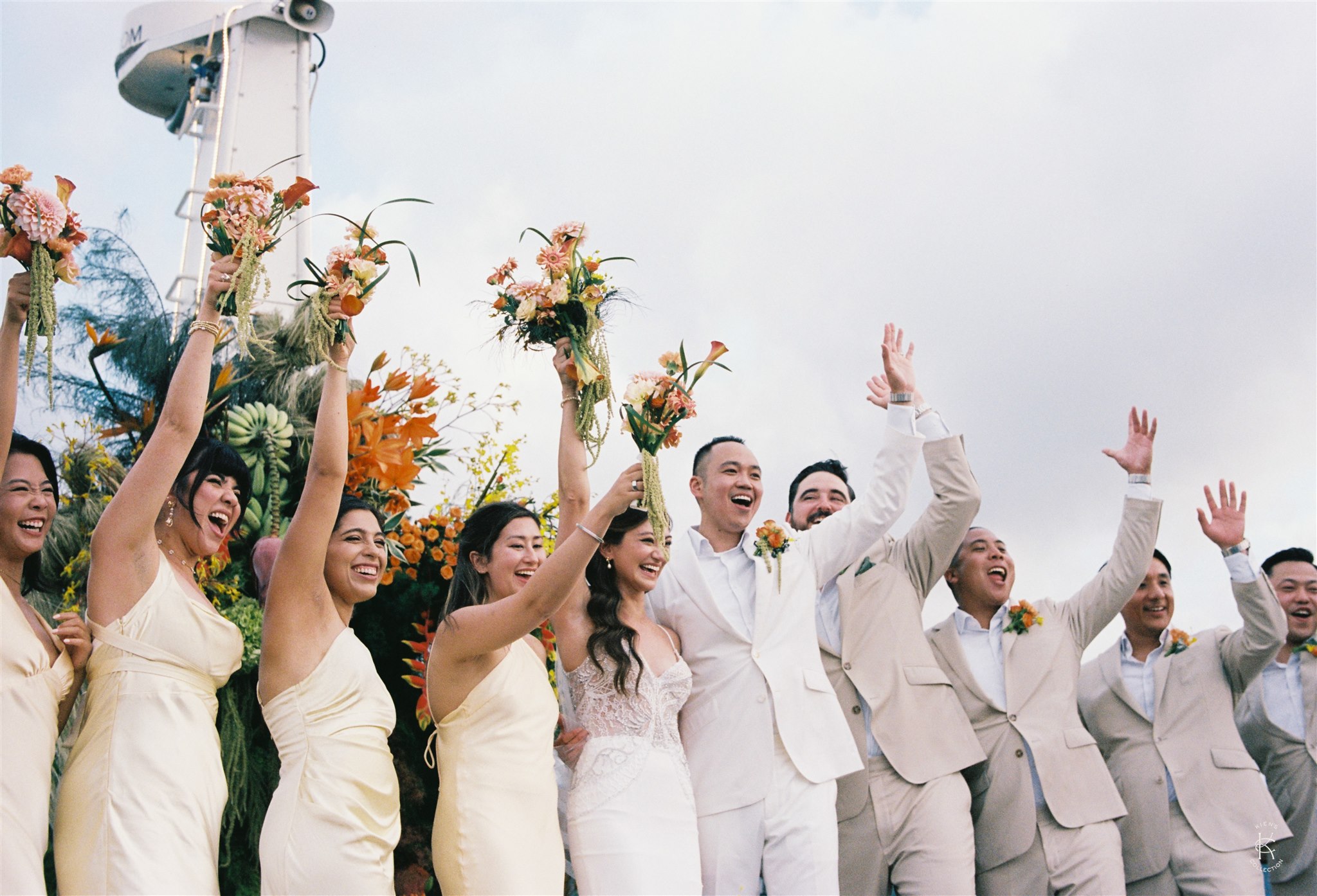 Vietnam wedding bridal party