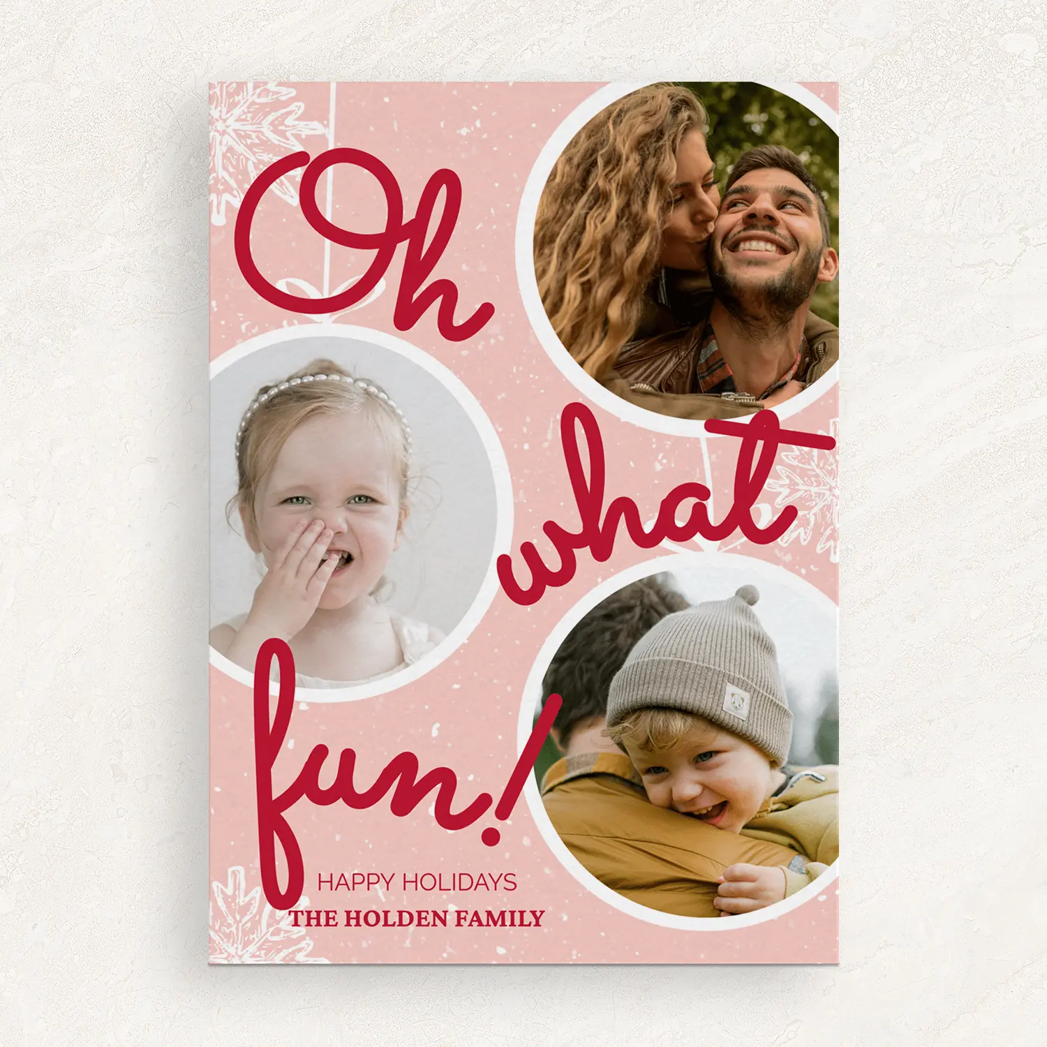 personalized family holiday card