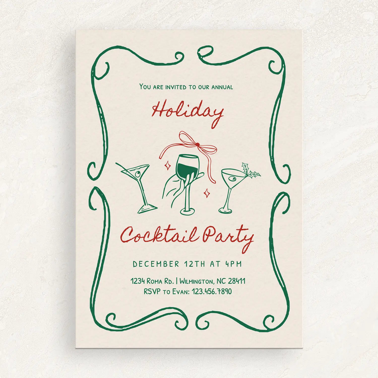 personalized cocktail party invite