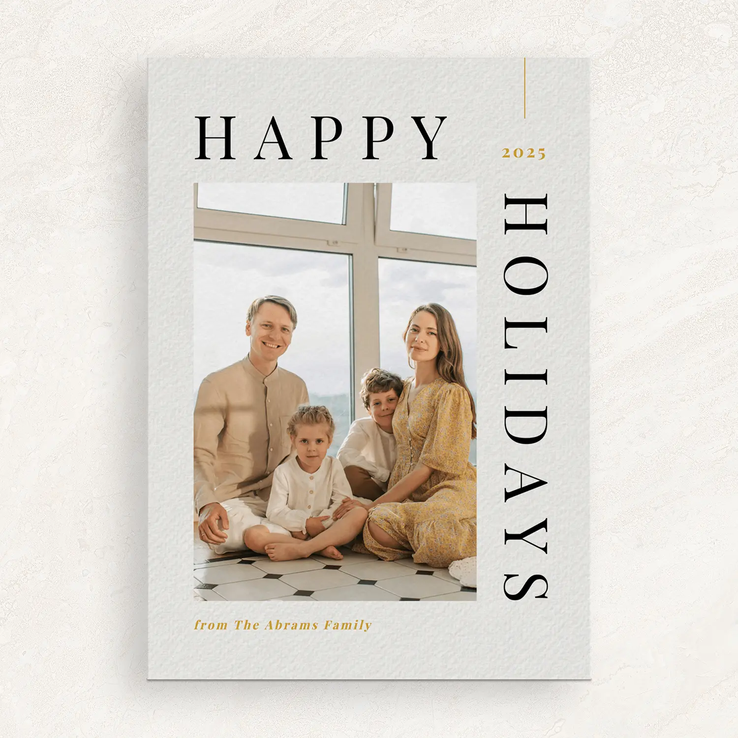 personalized holiday card