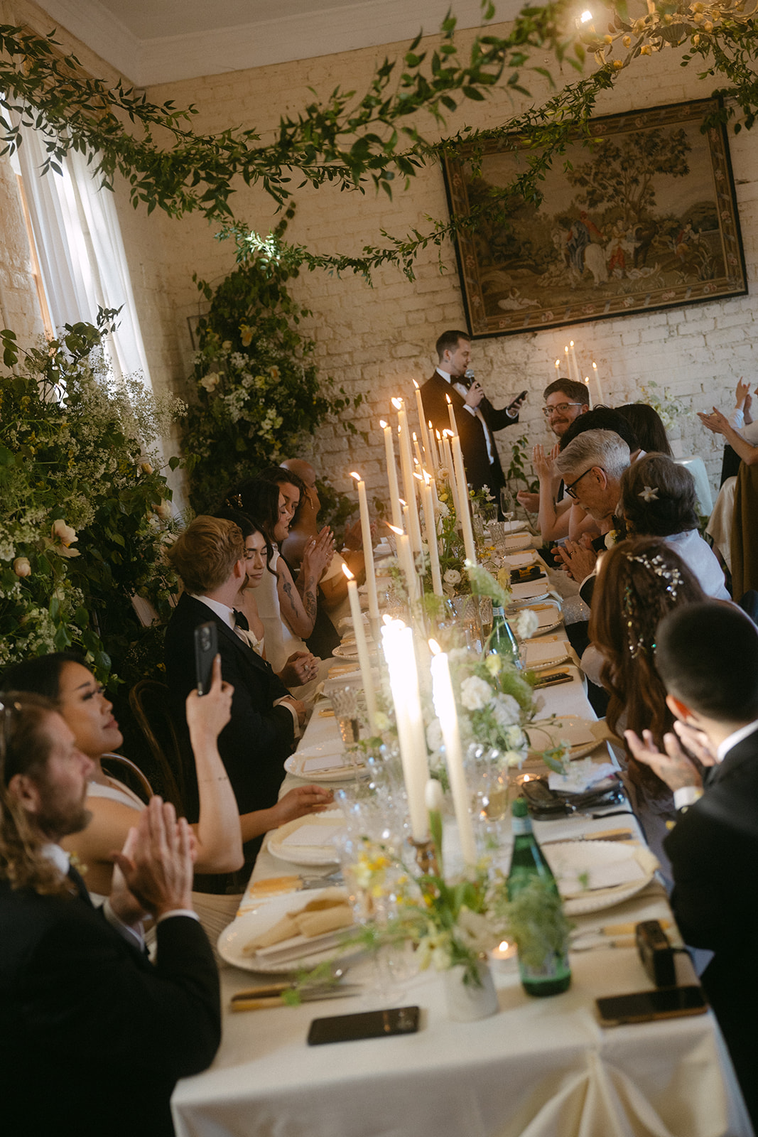 Irish wedding reception dinner