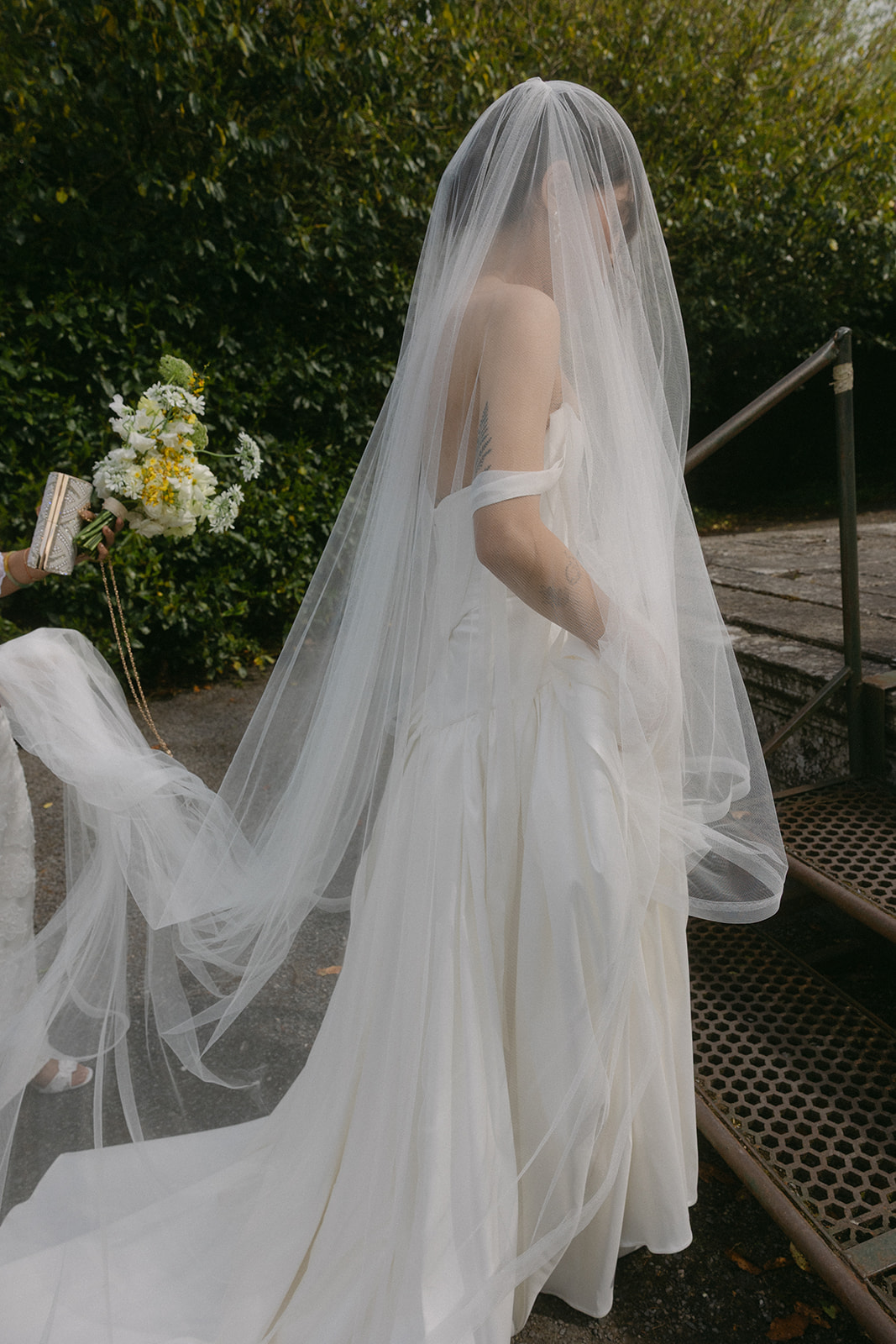 bride at Irish wedding ceremony