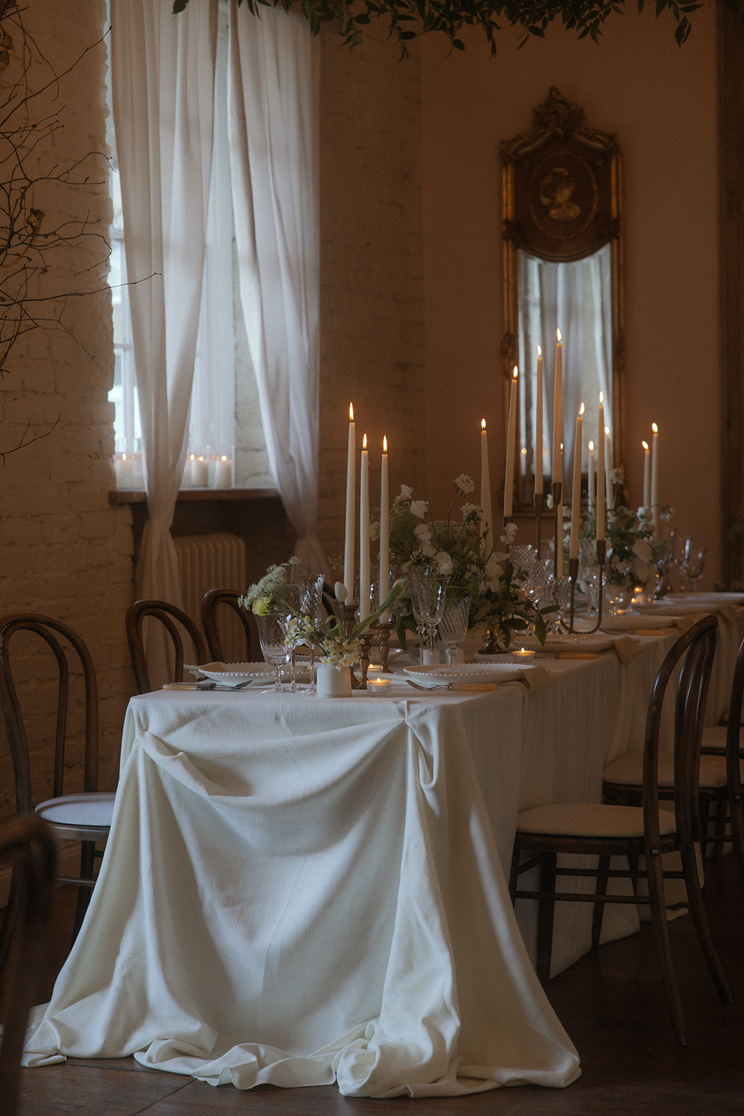 Irish wedding reception tablescape