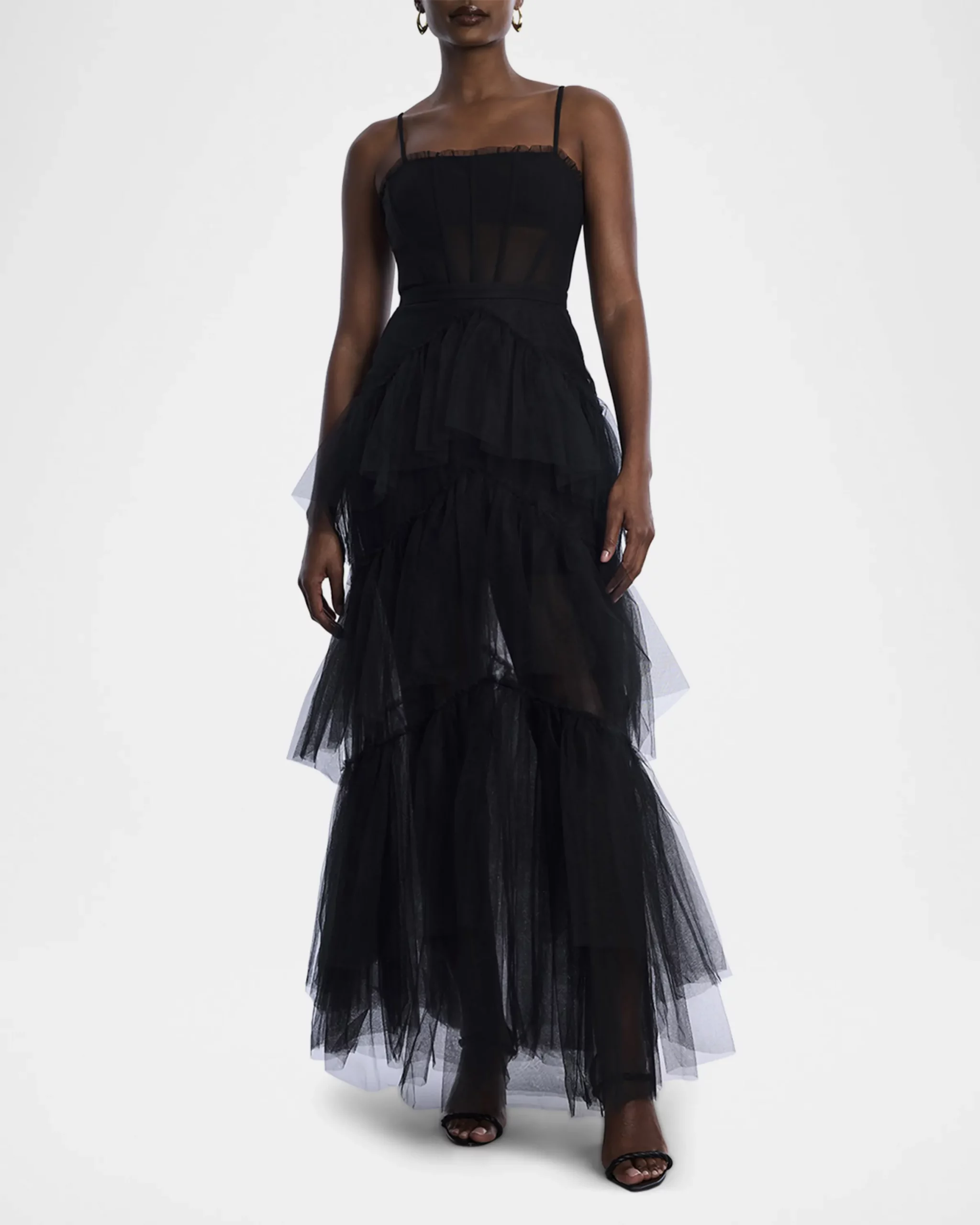 black wedding guest dress