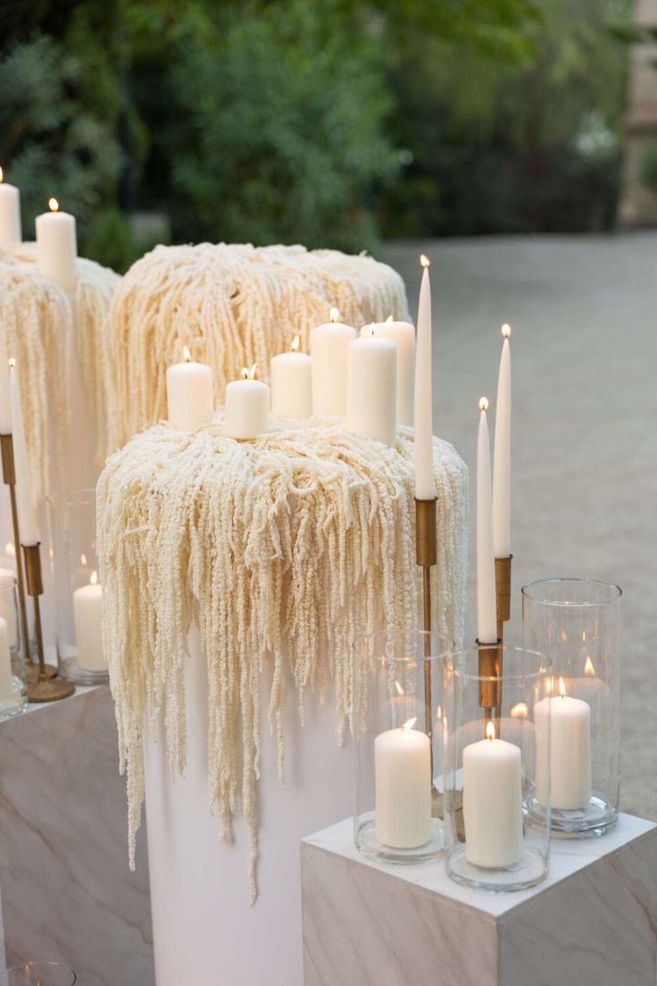 Cloud Dancer wedding decor
